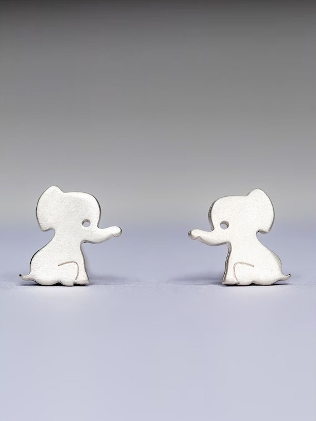 

Goldnera Animal Shaped Studs Earrings, Silver