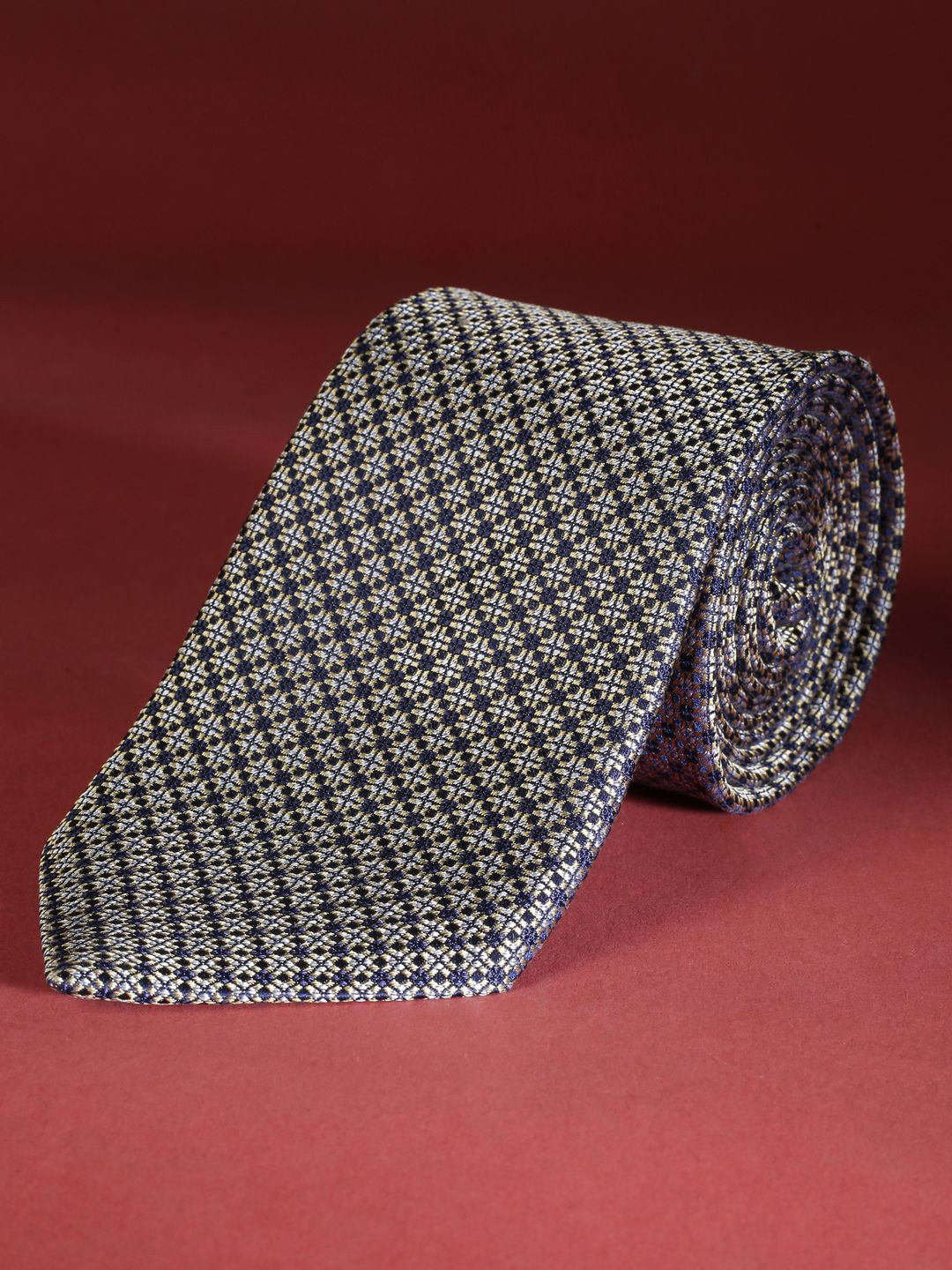 

Van Heusen Men Woven Design Broad Tie, Grey