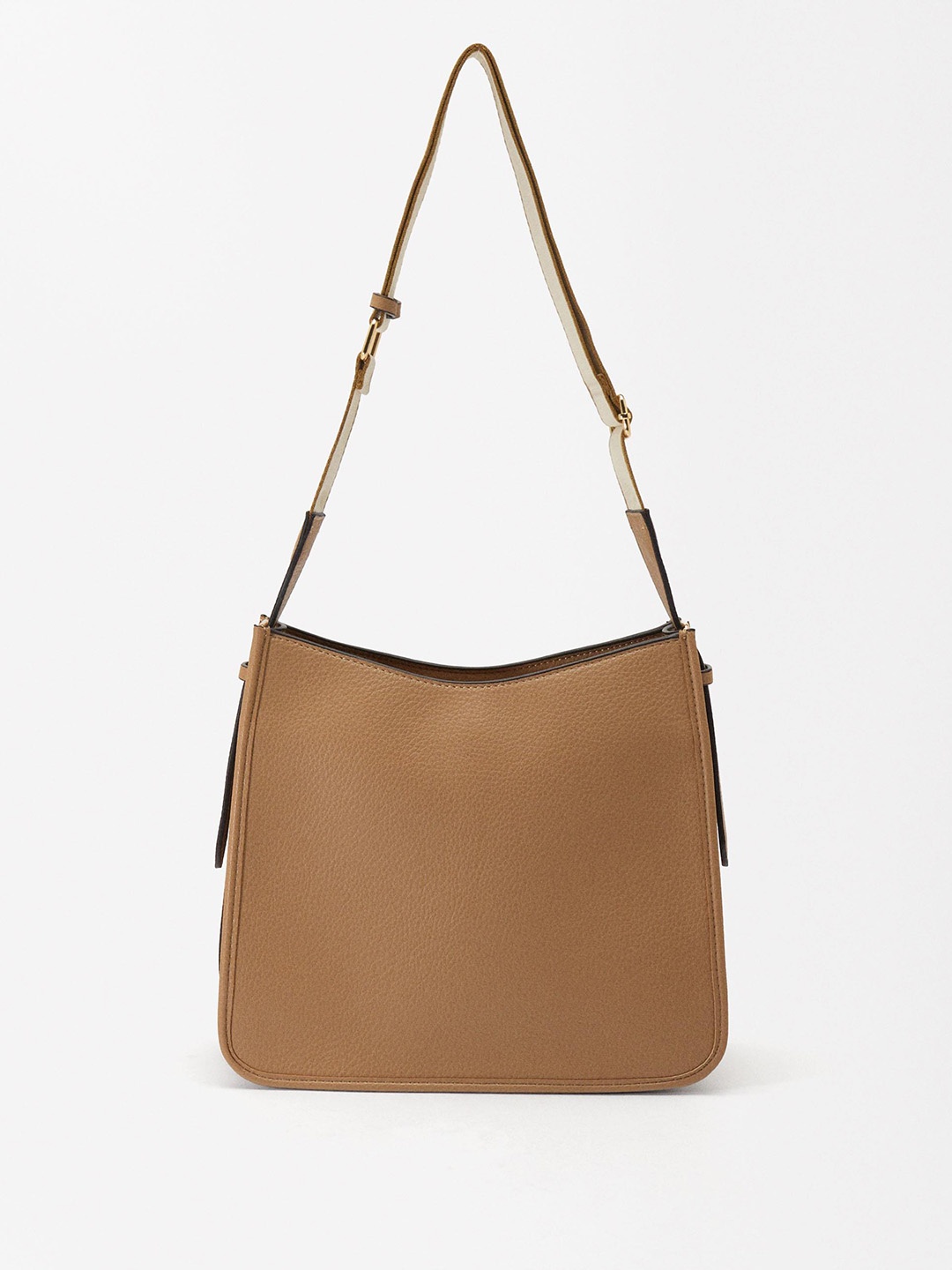 

PARFOIS Textured Structured Sling Bag, Brown