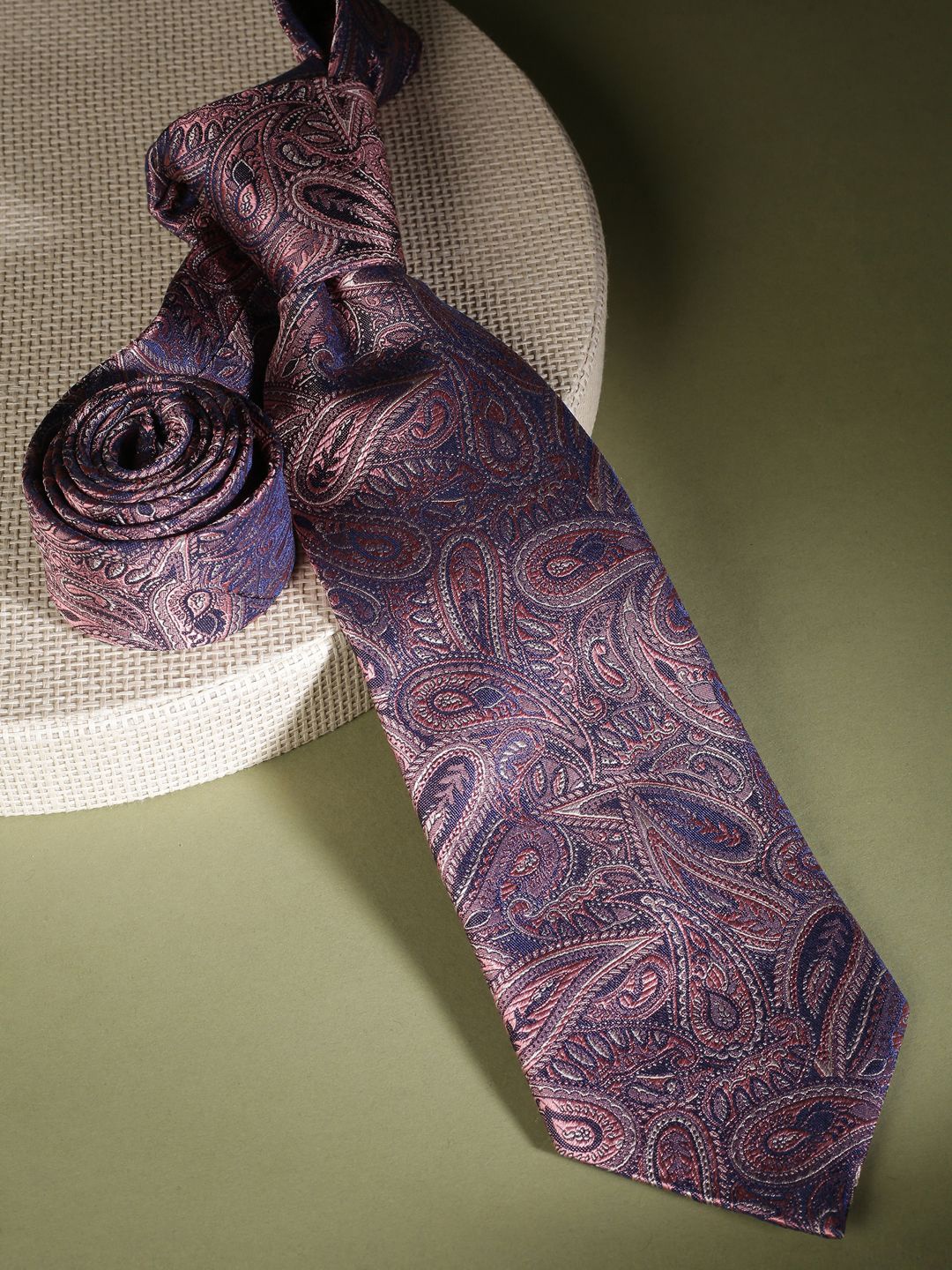 

Van Heusen Men Woven Design Broad Tie, Copper