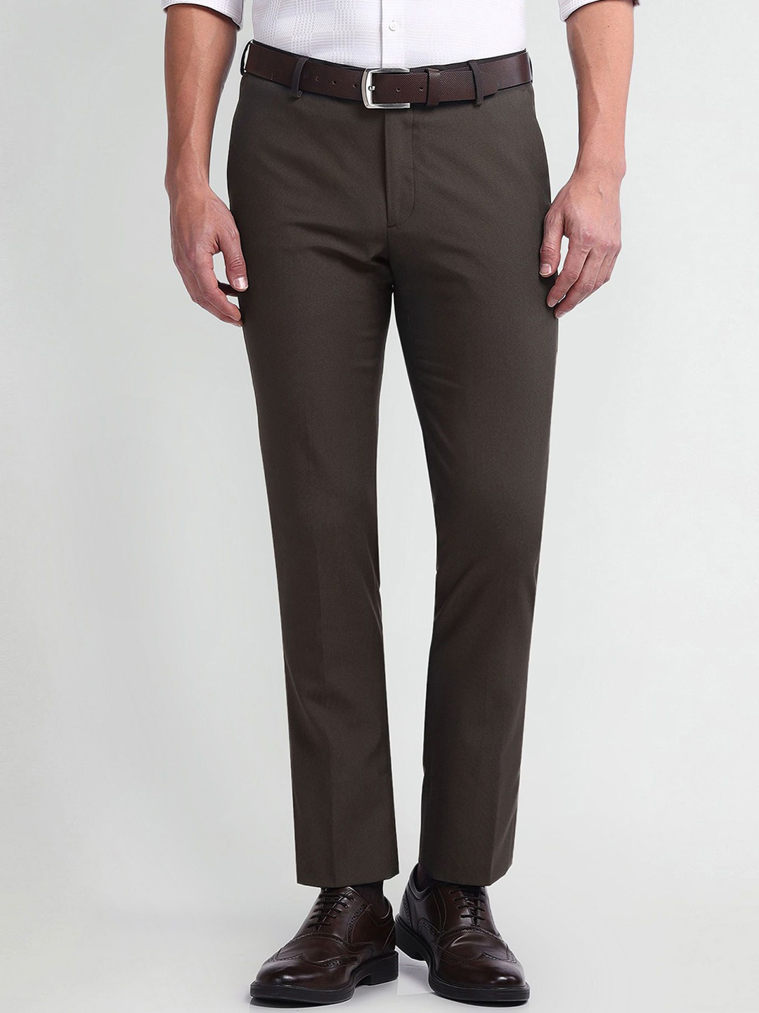 

Arrow Men Slim Fit Trousers, Brown