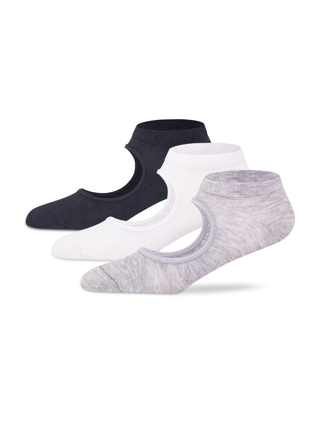 

HRX by Hrithik Roshan Women Pack Of 3 Cotton Ankle Length Socks, Grey