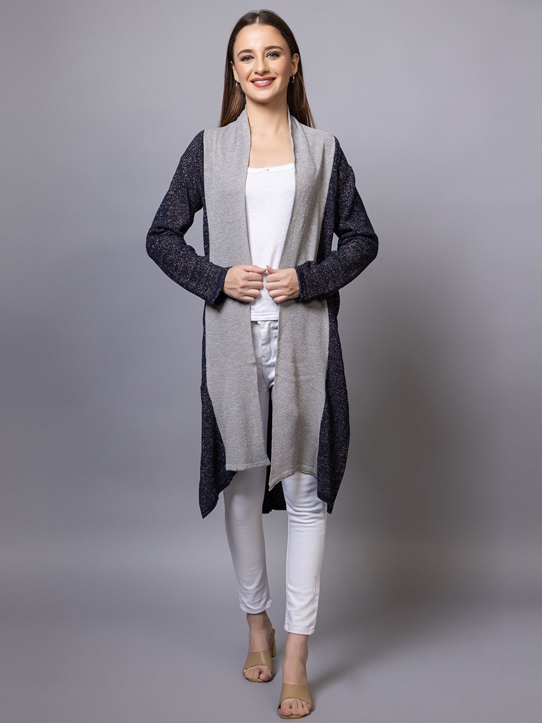 

Anouk Women Colourblocked, Navy blue