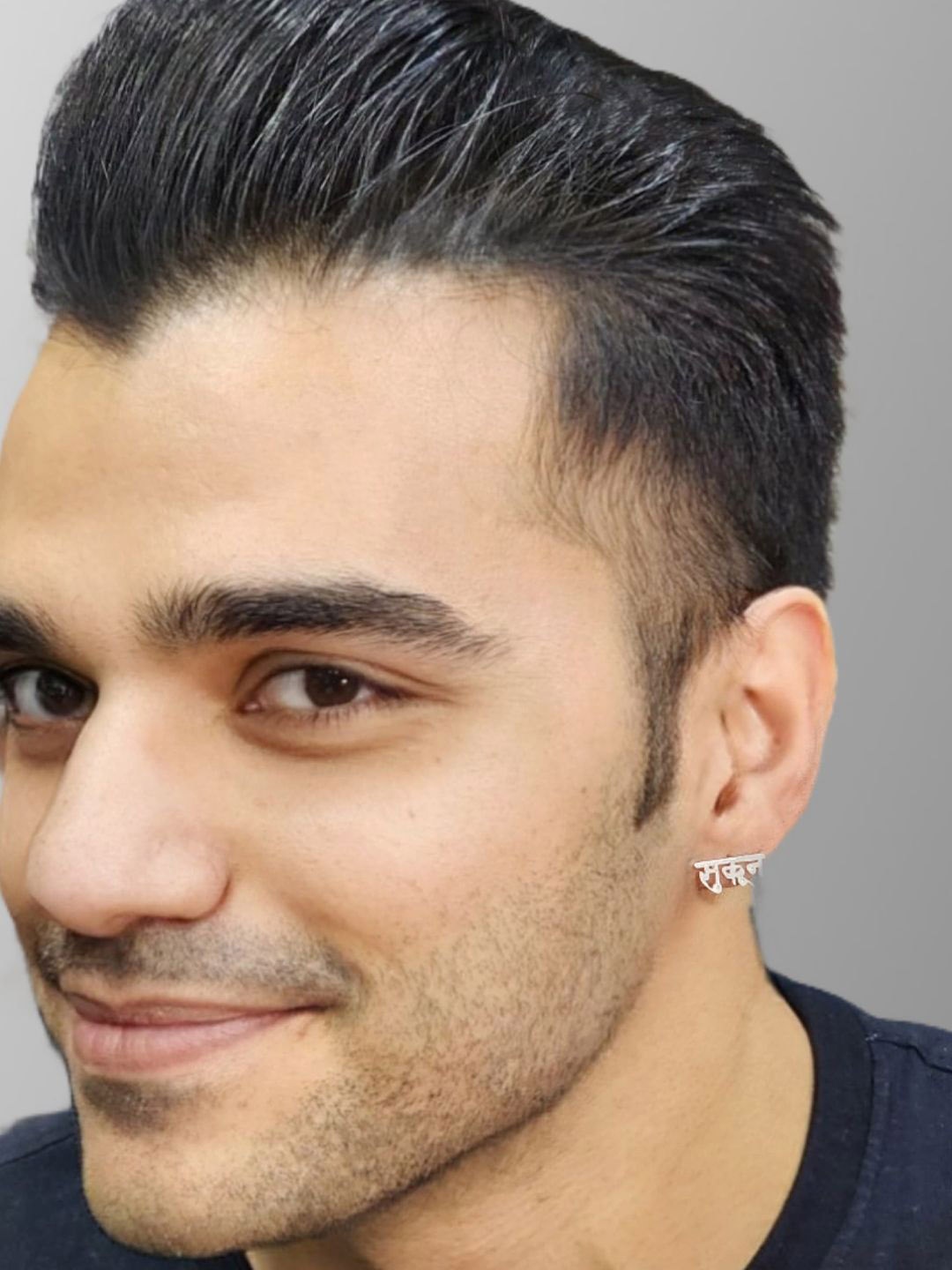 

Goldnera Men Sterling Silver Single Stud