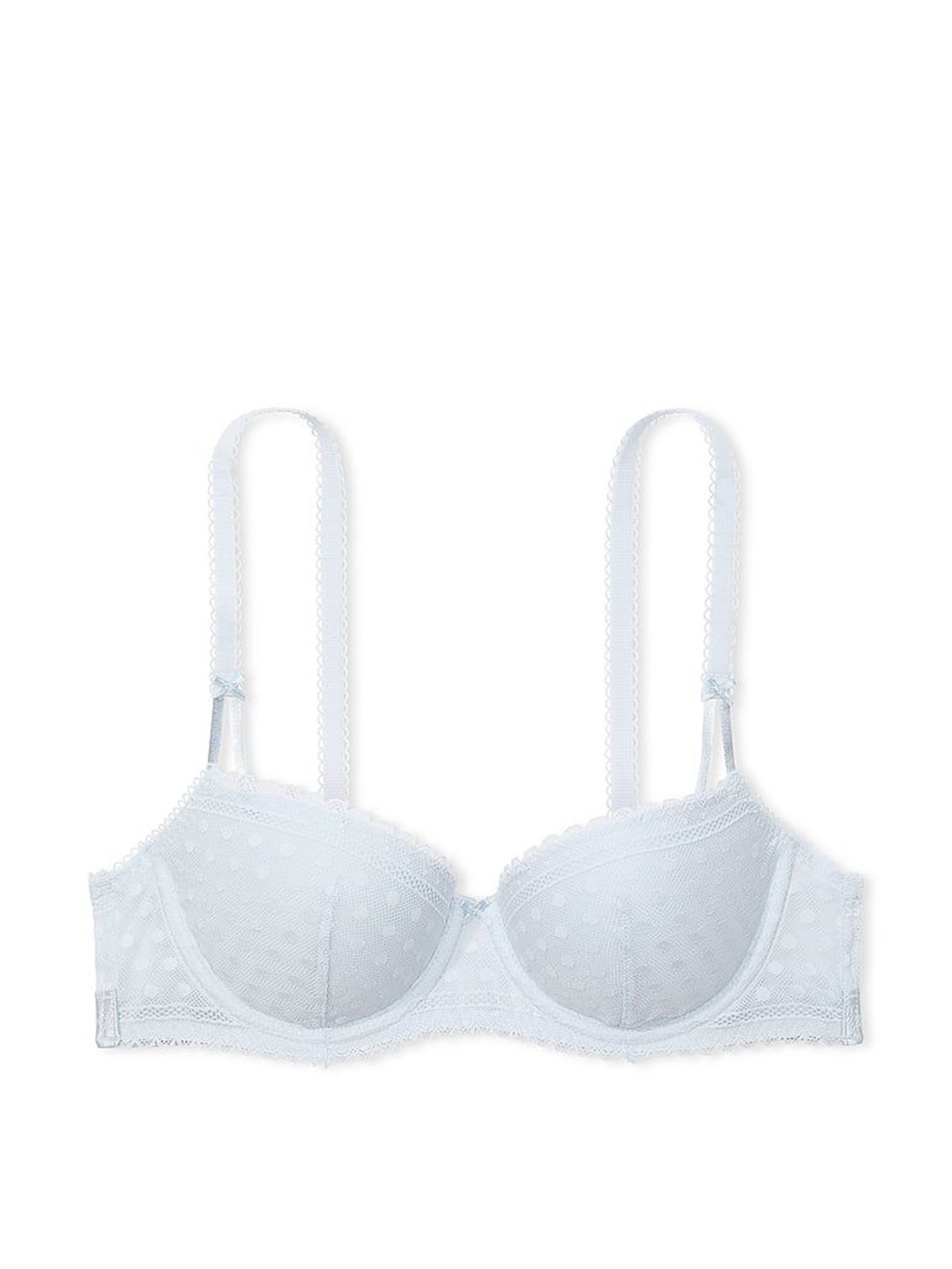 

Victoria's Secret Geometric Medium Coverage Underwired Lightly Padded Balconette Bra, Blue