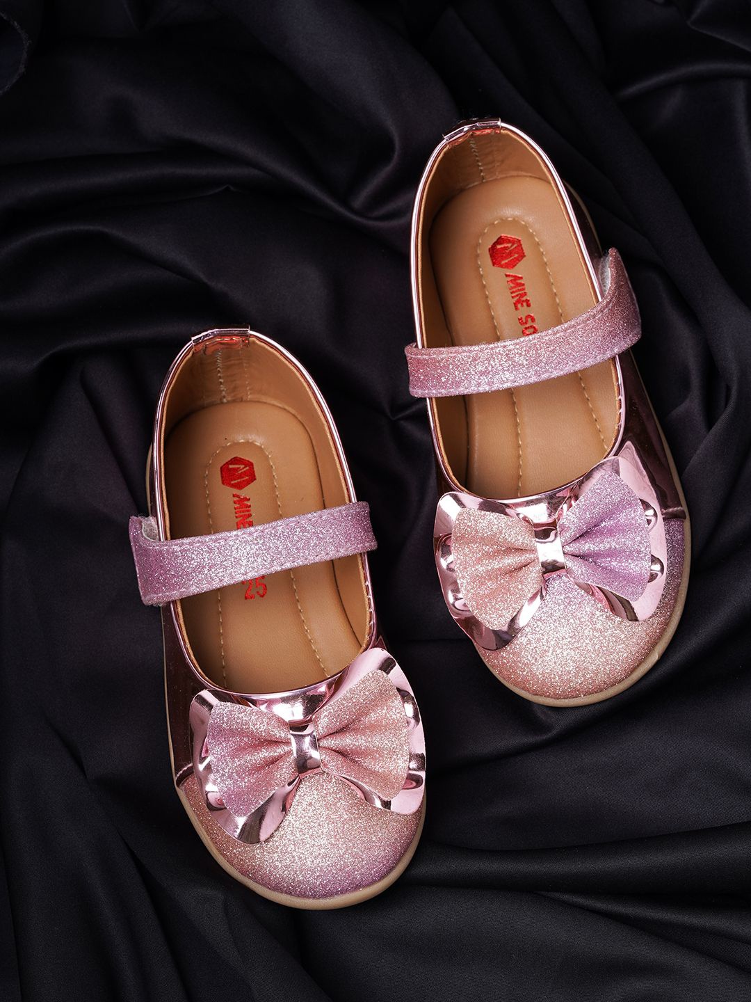 

Minesole Girls PU Flatforms, Pink