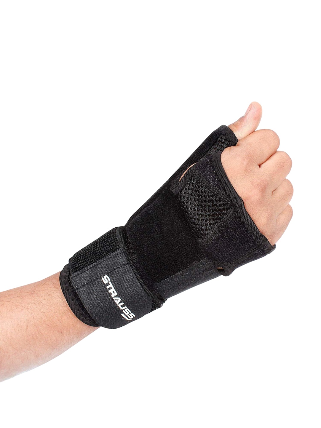 

STRAUSS Thumb Support With Wrist Wrap, Black