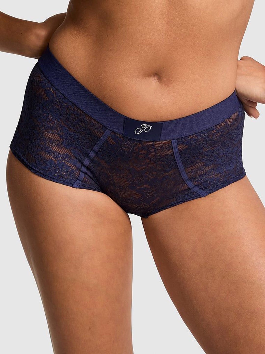 

Victoria's Secret Women PINK Low Rise Boy Short Briefs, Blue