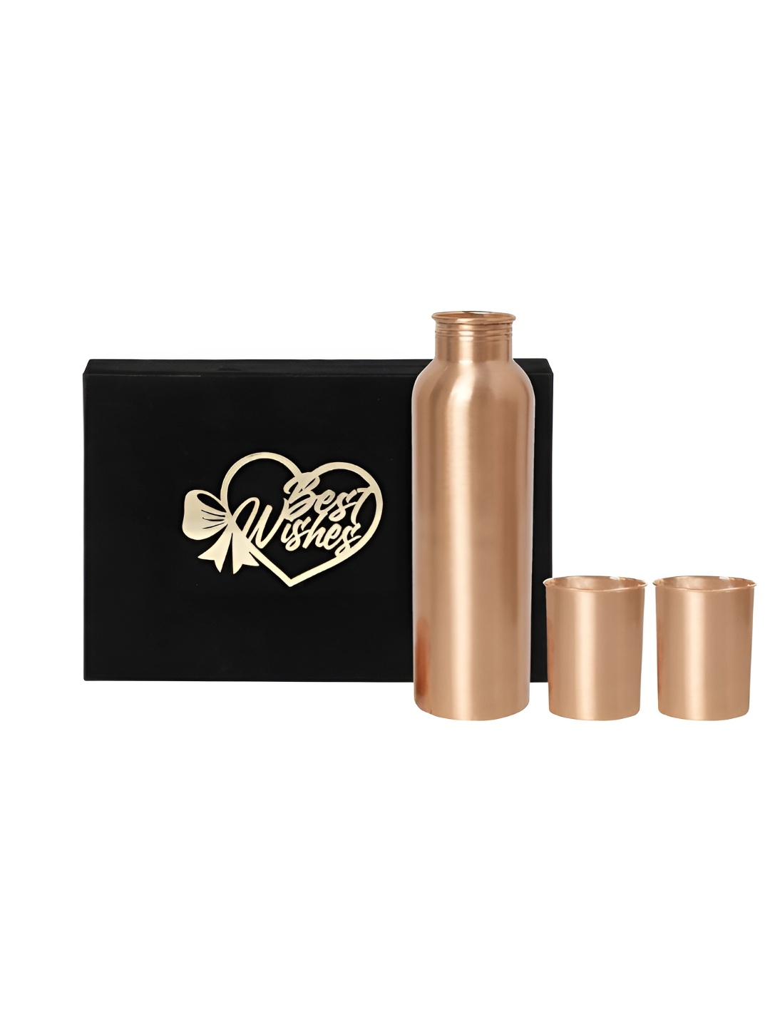 

INTERNATIONAL GIFT Copper-Toned Single Copper Solid Water Bottle 1L