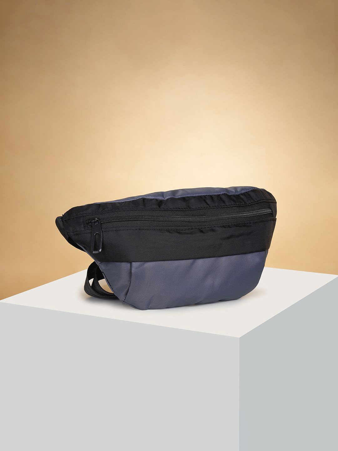 

Ajile by Pantaloons Structured Sling Bag with Cut Work, Grey