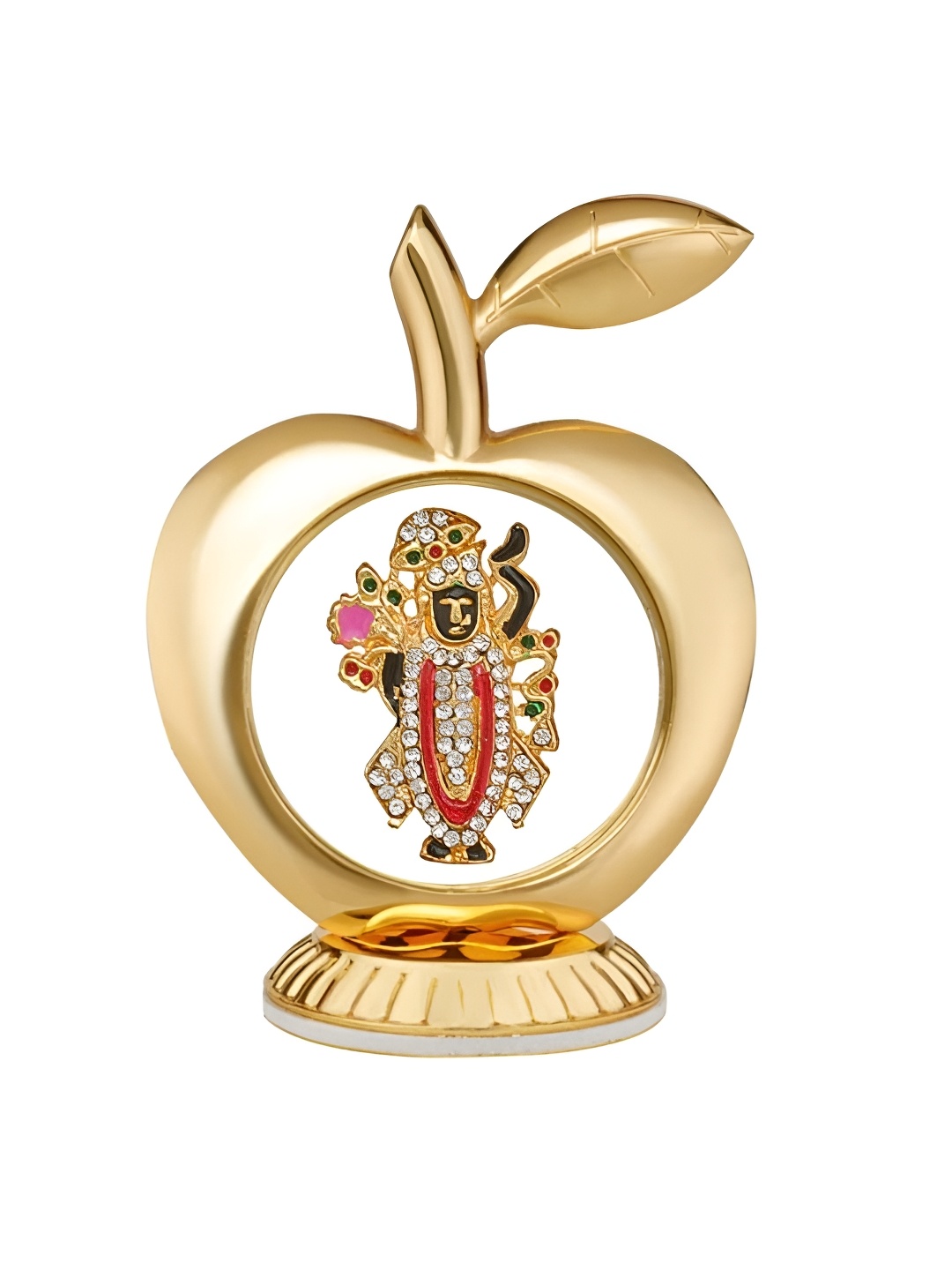 

INTERNATIONAL GIFT Gold-Toned & Red Religious Idol Showpiece