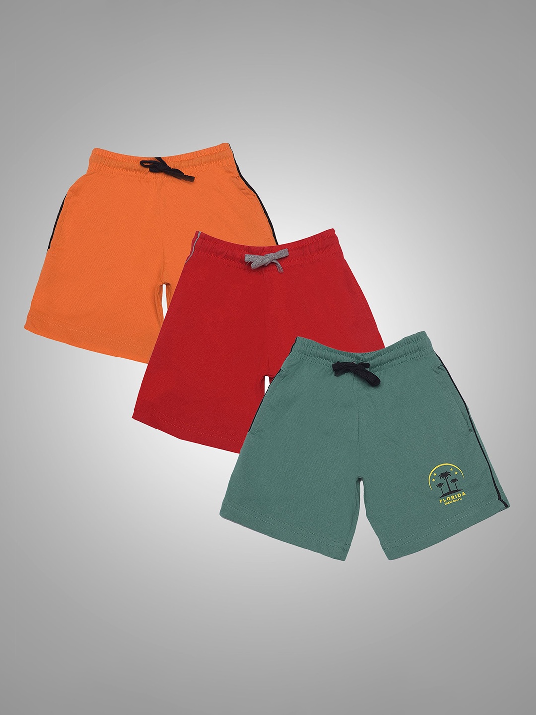 

Dollar Champion Kidswear Boys Pack of 3 Cotton Bermuda Shorts, Orange