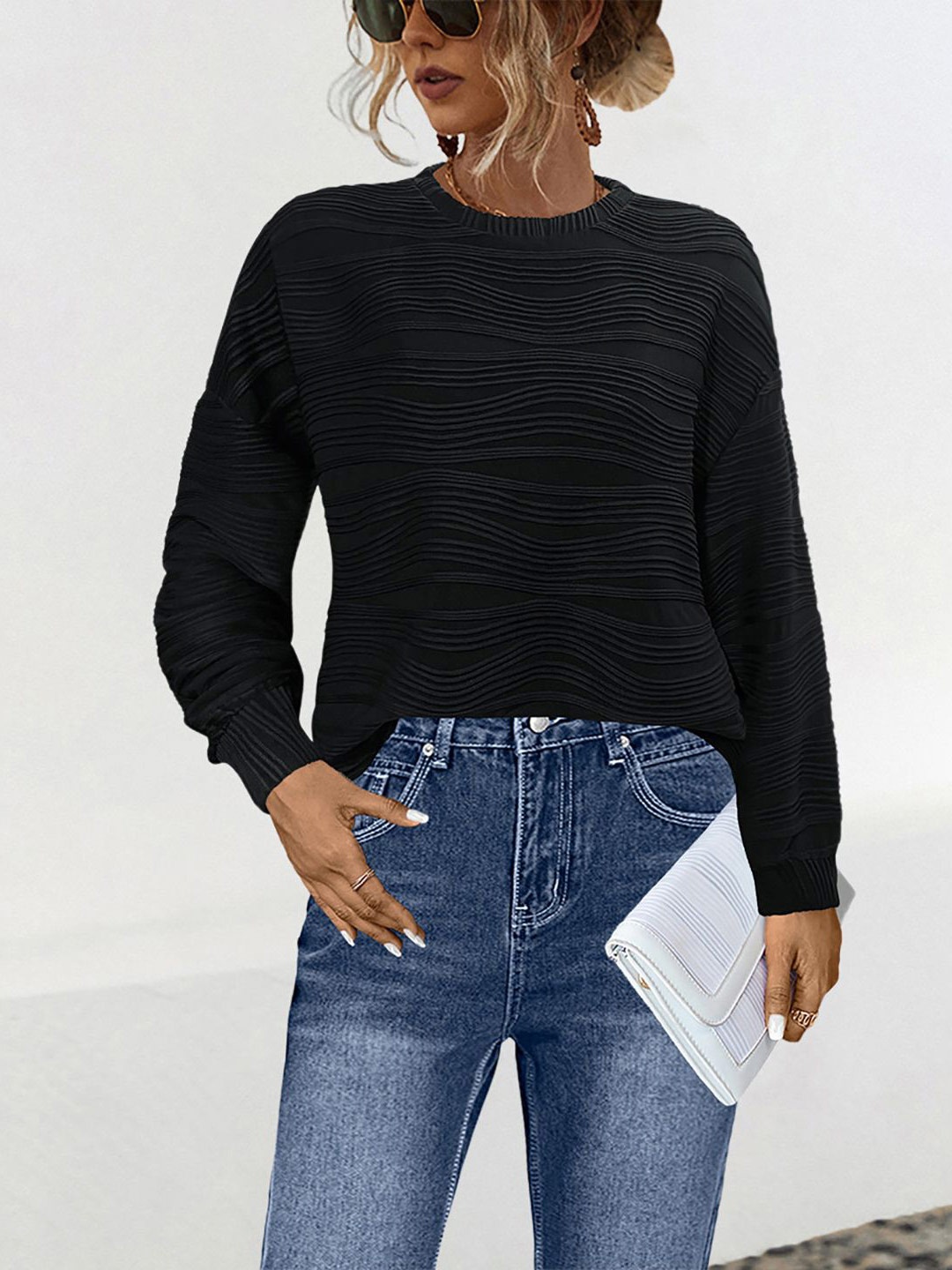 

StyleCast x Revolte Top, Black