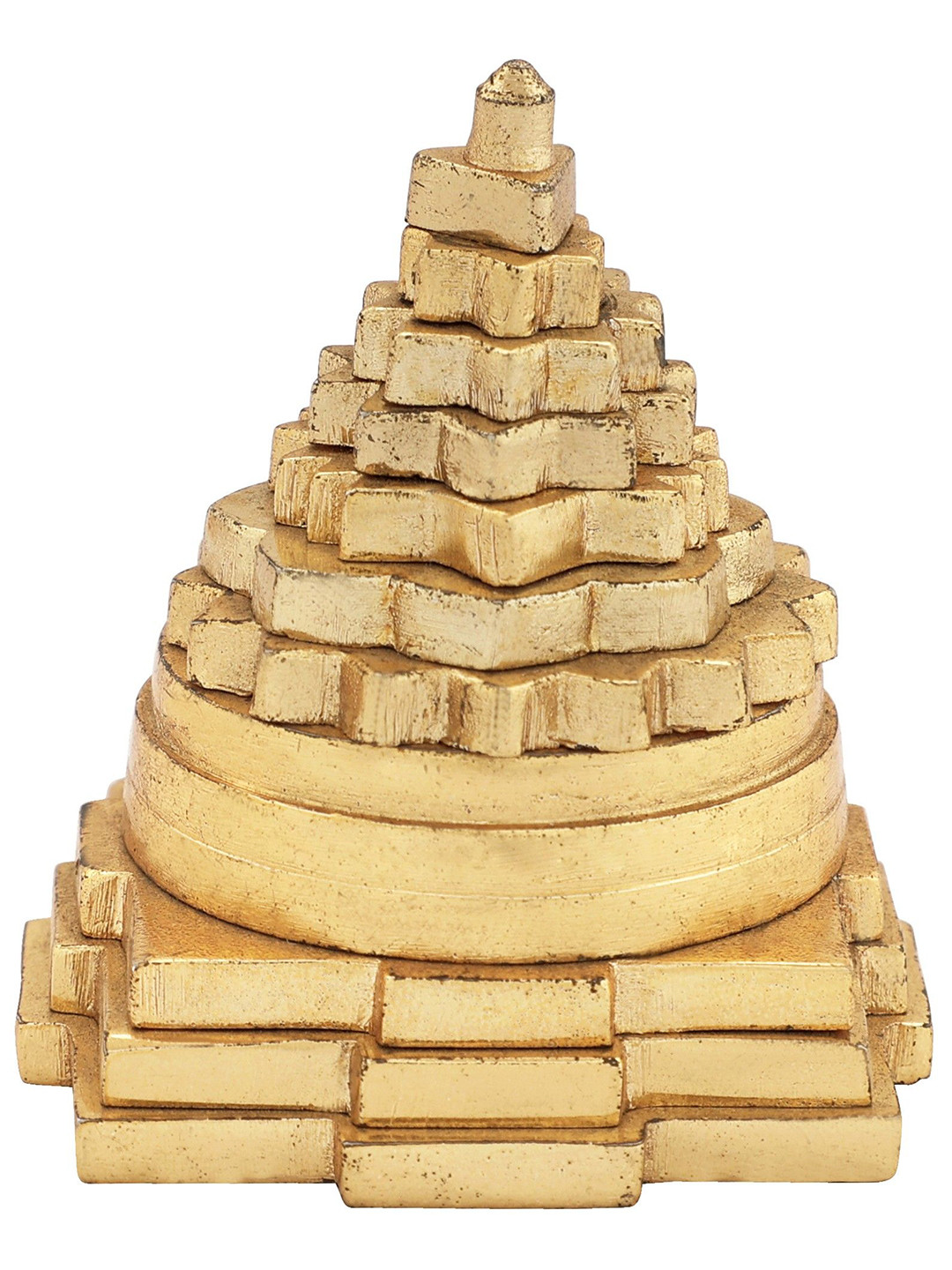 

Exotic India 2.3" Small Brass Shri Yantra, Gold