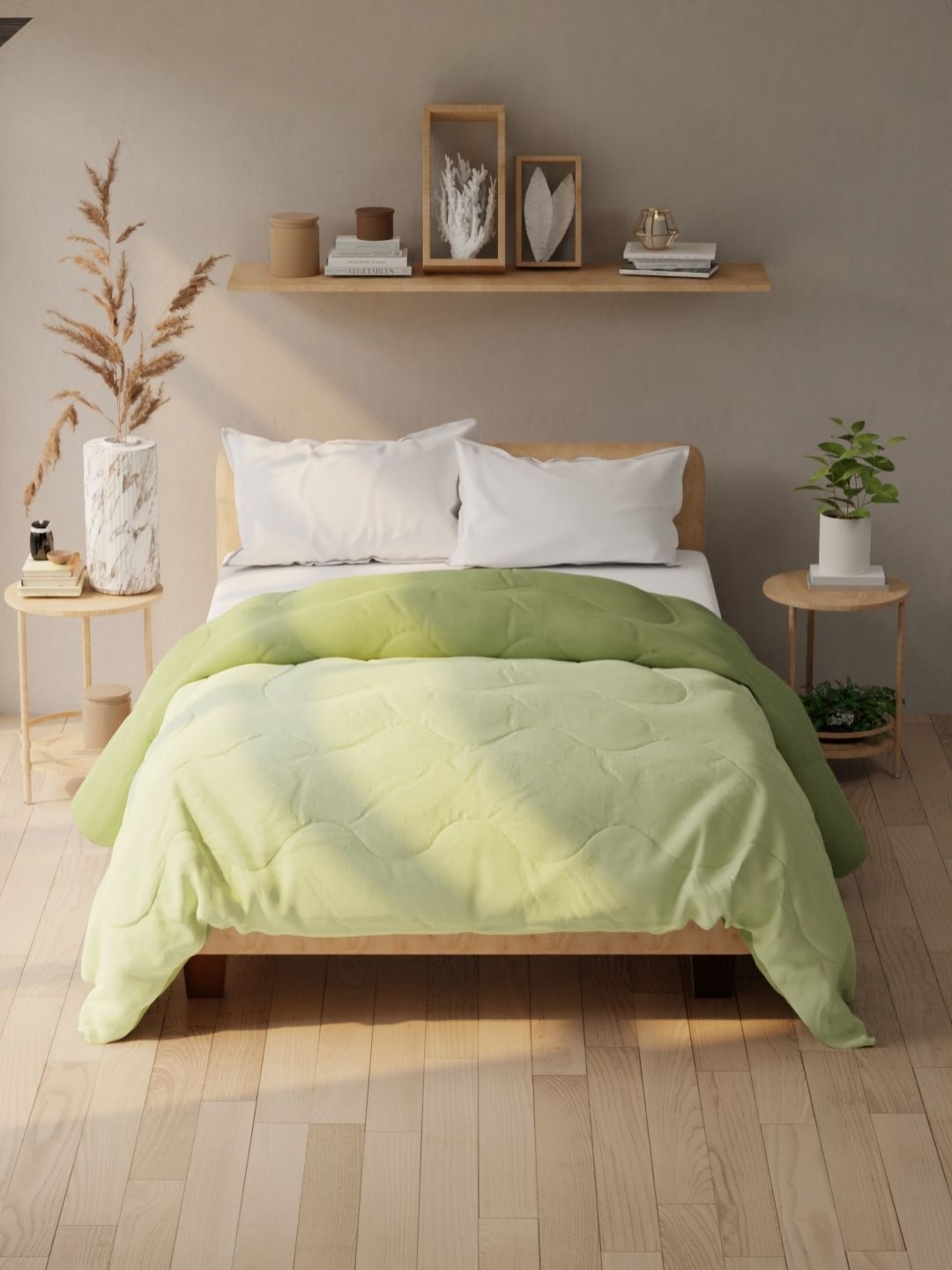 

KOPA Green 120 GSM Microfiber AC Room Double Bed Comforter
