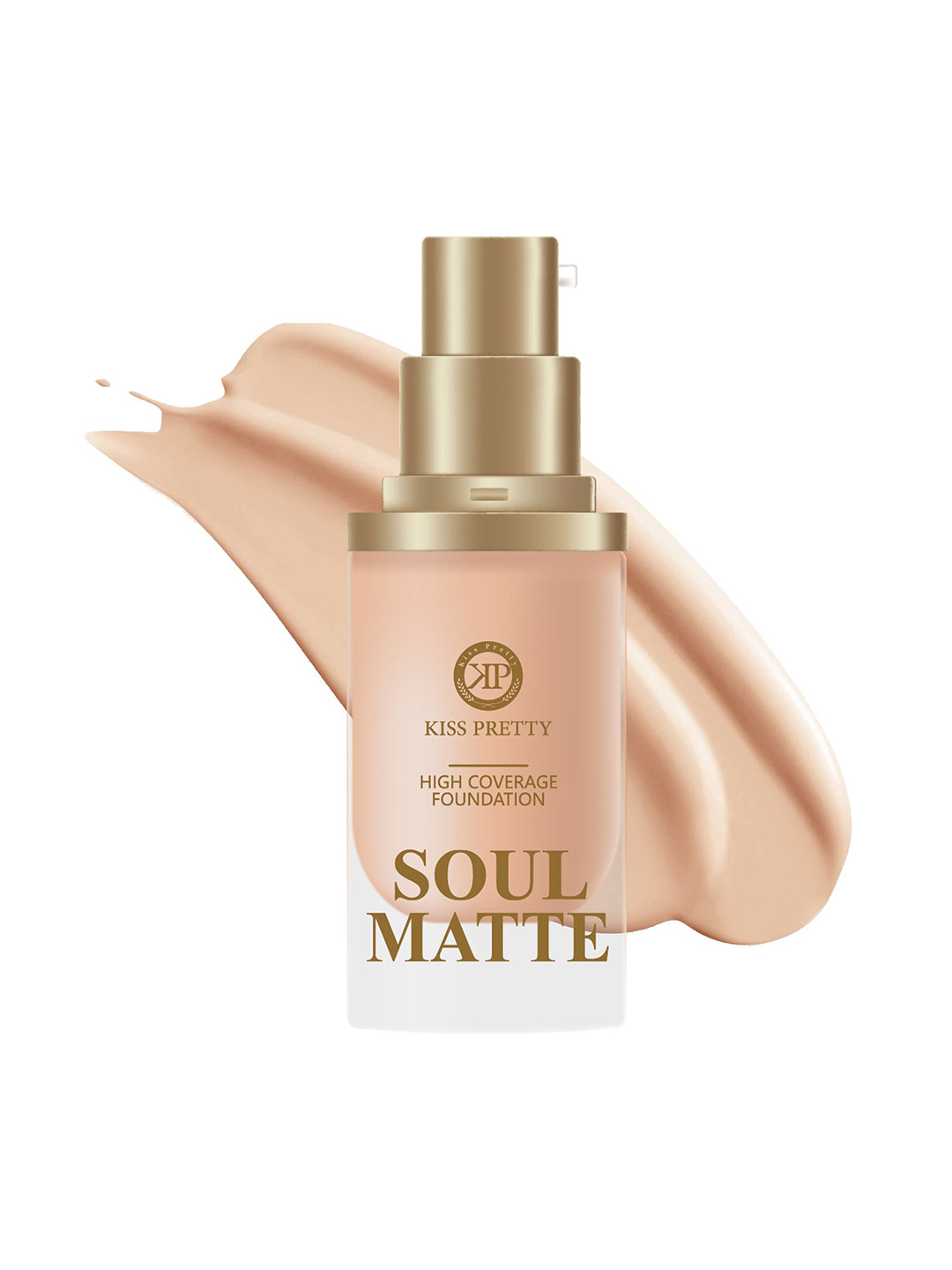 

Kiss pretty Soul Matte High Coverage Liquid Foundation-50g-Shade-01, Beige