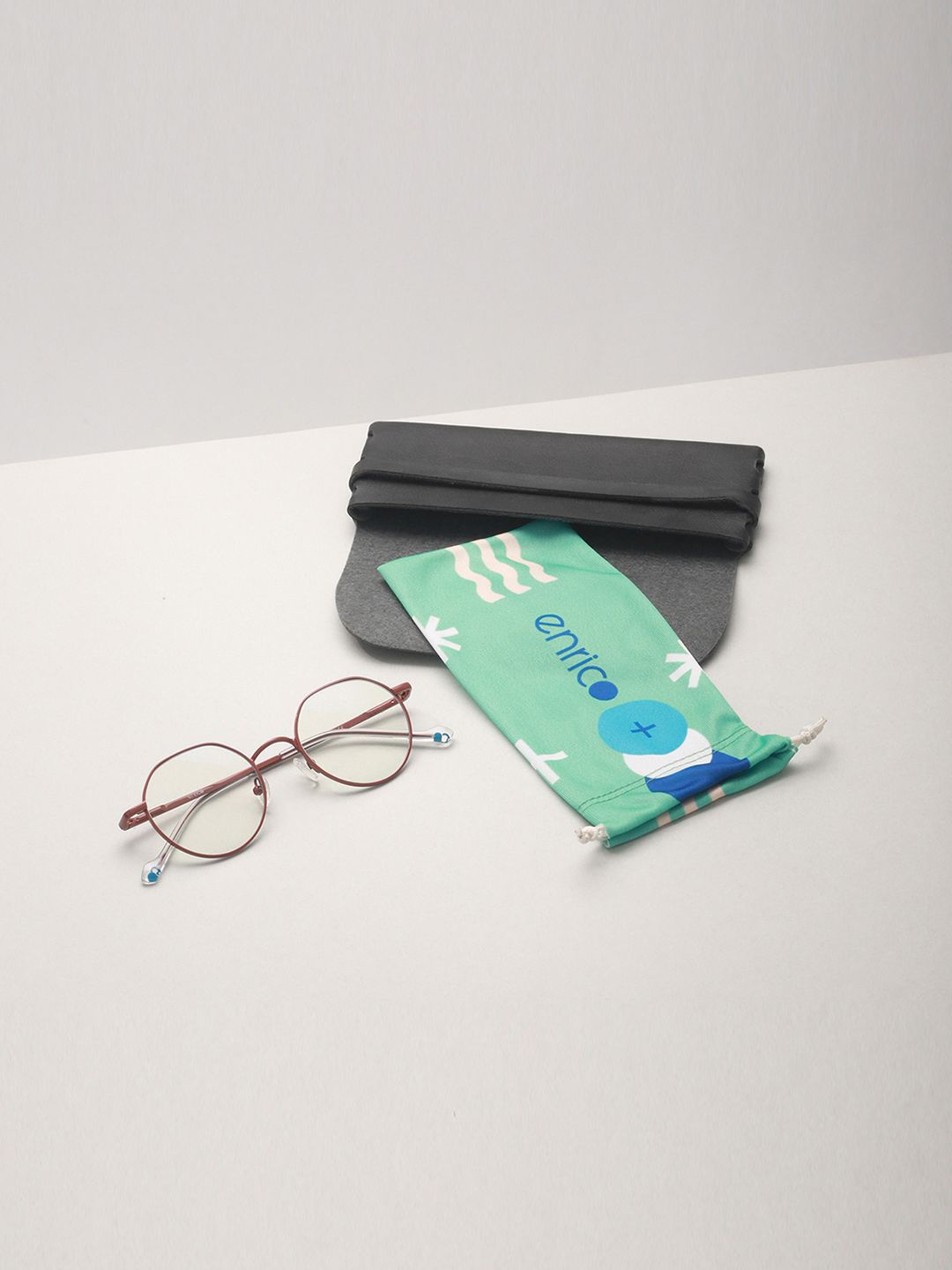 

ENRICO Unisex Full Rim Hexagon Frames, White