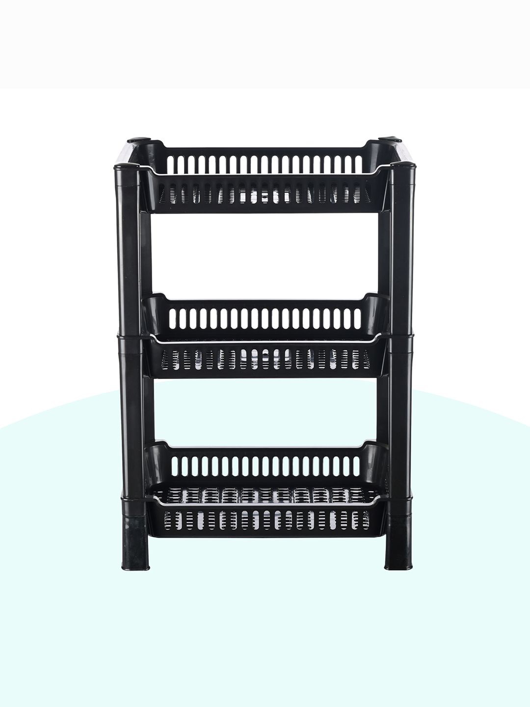 

Kuber Industries Black 4 Pieces Kitchen Multi-Utility Organiser