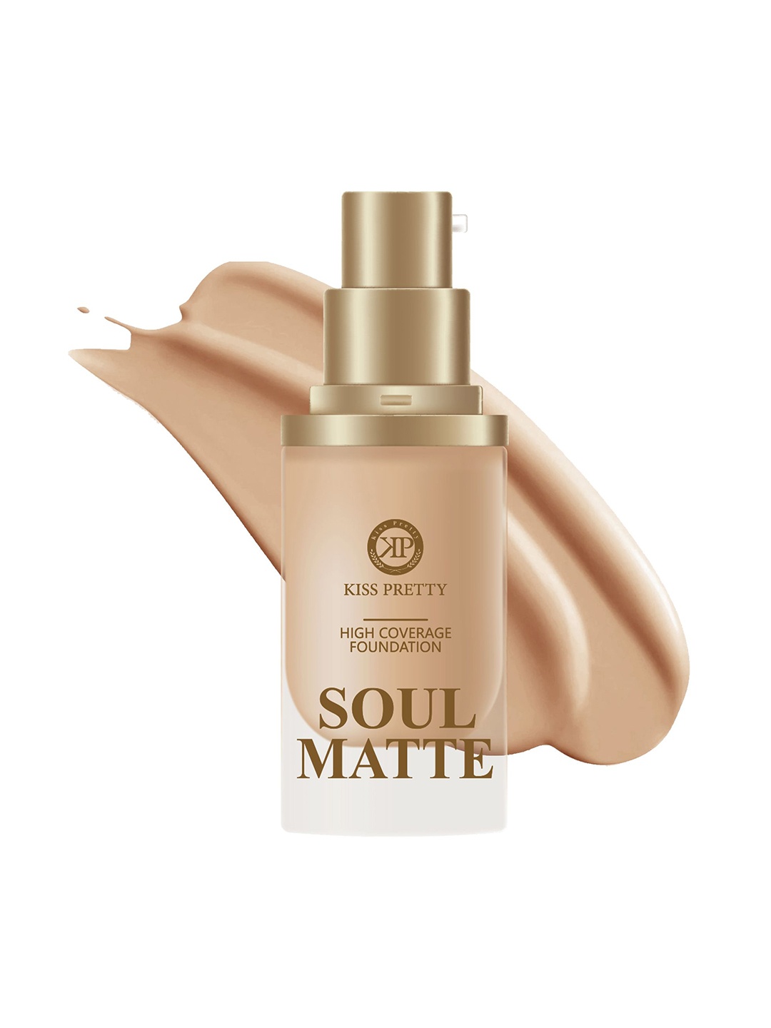 

Kiss pretty Soul Matte High Coverage Liquid Foundation-50g-Shade-03, Beige