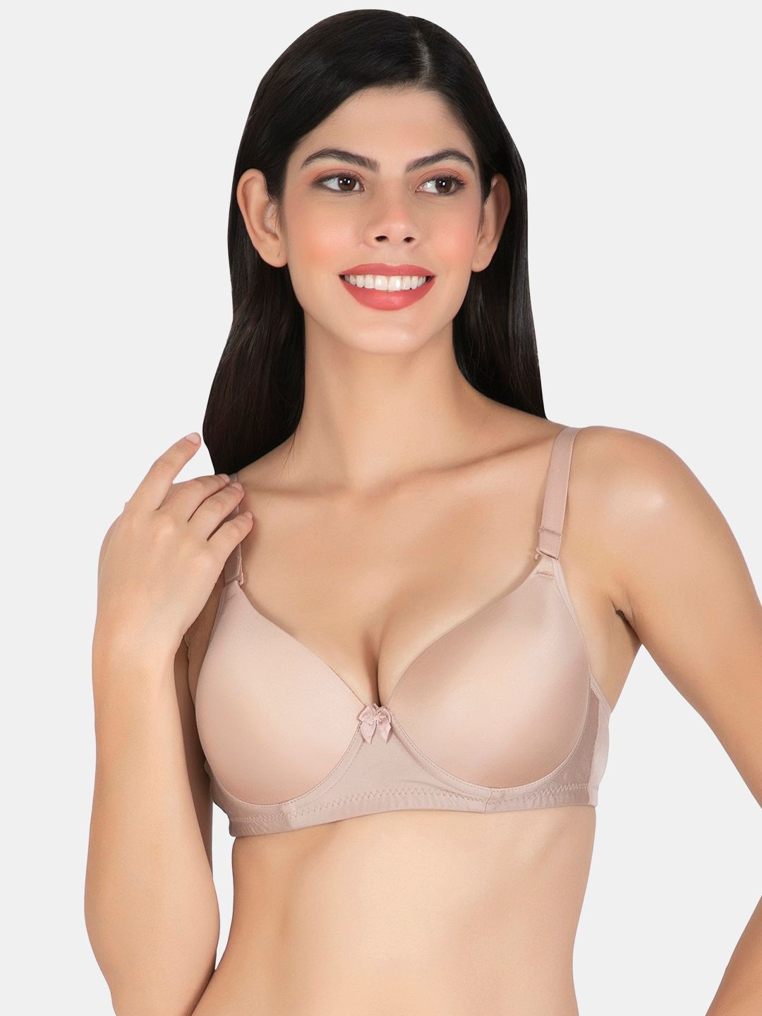 

Joomie Women Medium Coverage Underwired Heavily Padded Push Up Bra, Gold
