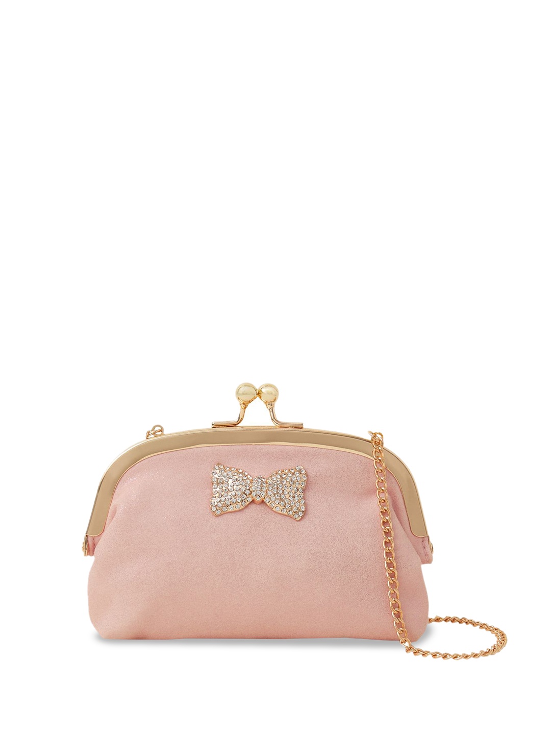 

Accessorize Embellished Structured Sling Bag, Pink
