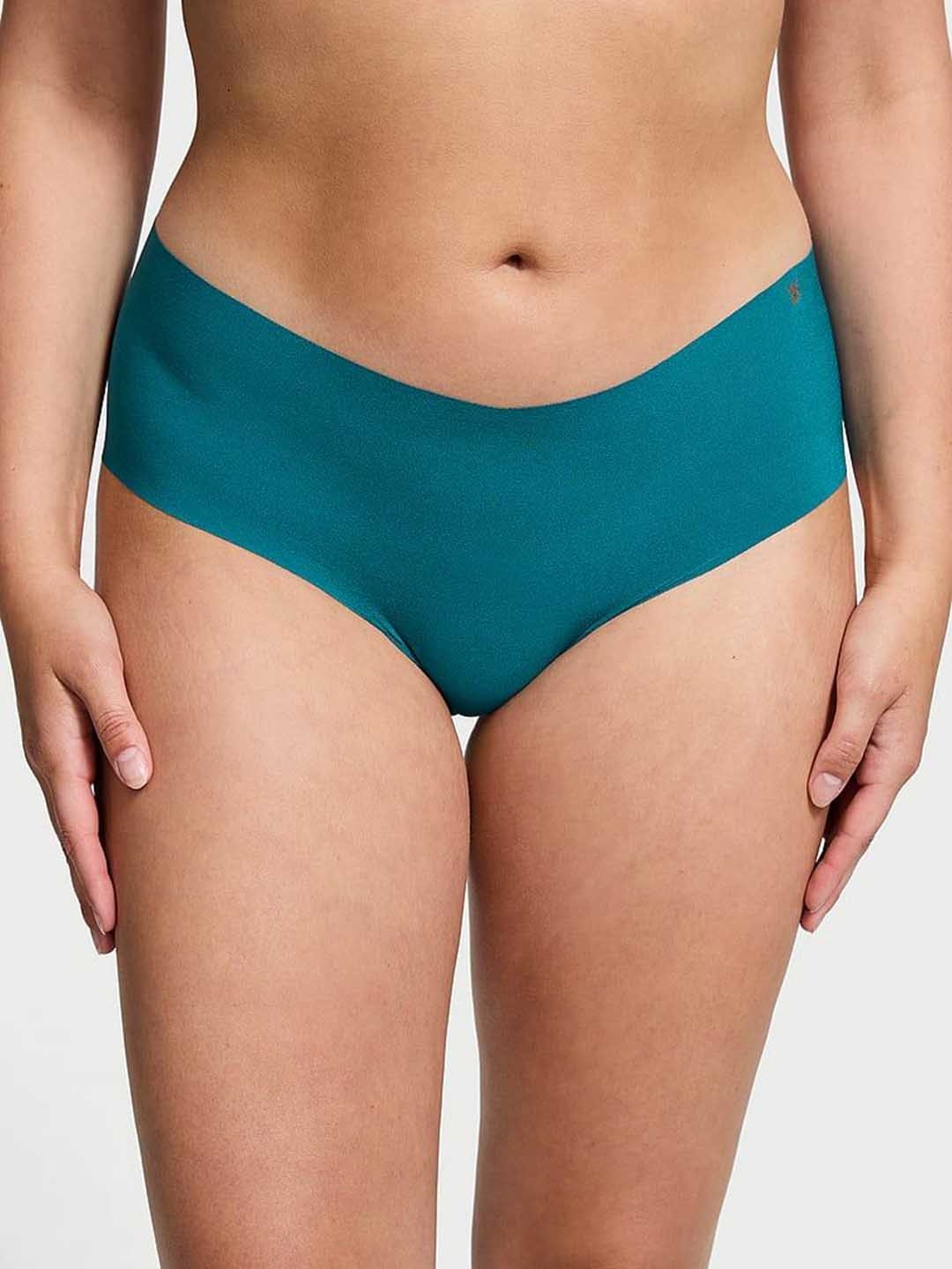 

Victoria's Secret Women No-Show Seamless Basic Briefs, Turquoise blue