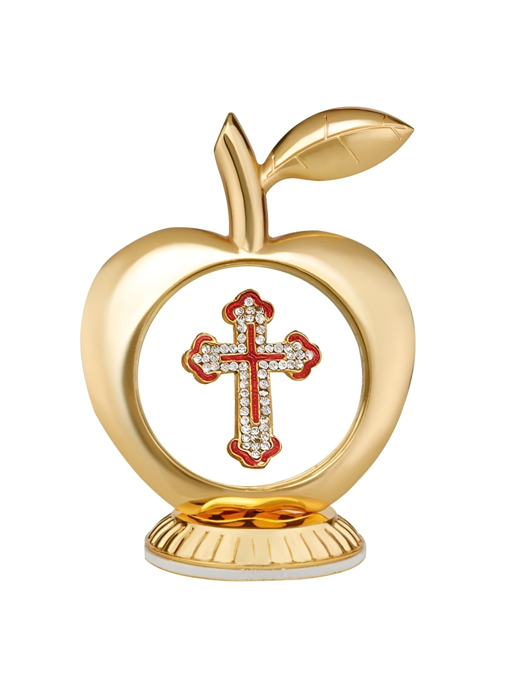 

INTERNATIONAL GIFT Gold-Toned & Red Religious Idol Showpiece