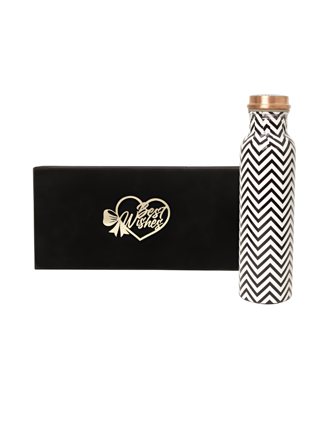 

INTERNATIONAL GIFT Black & White Copper Printed Water Bottle 1L
