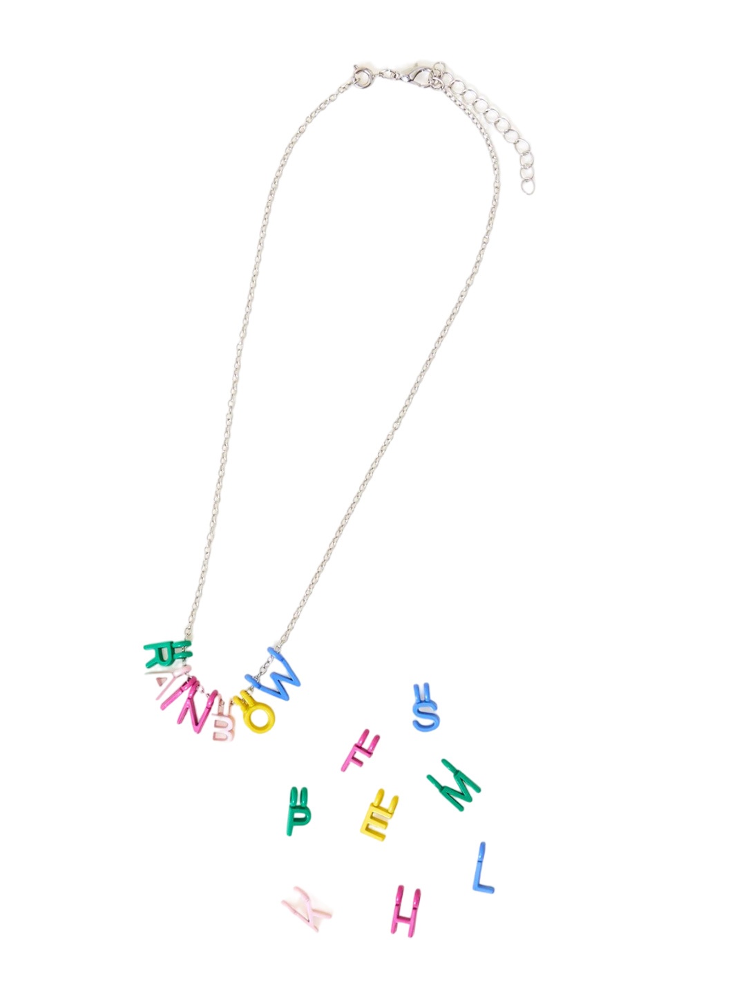 

Accessorize Girls Make Your Own Letter Necklace, Silver