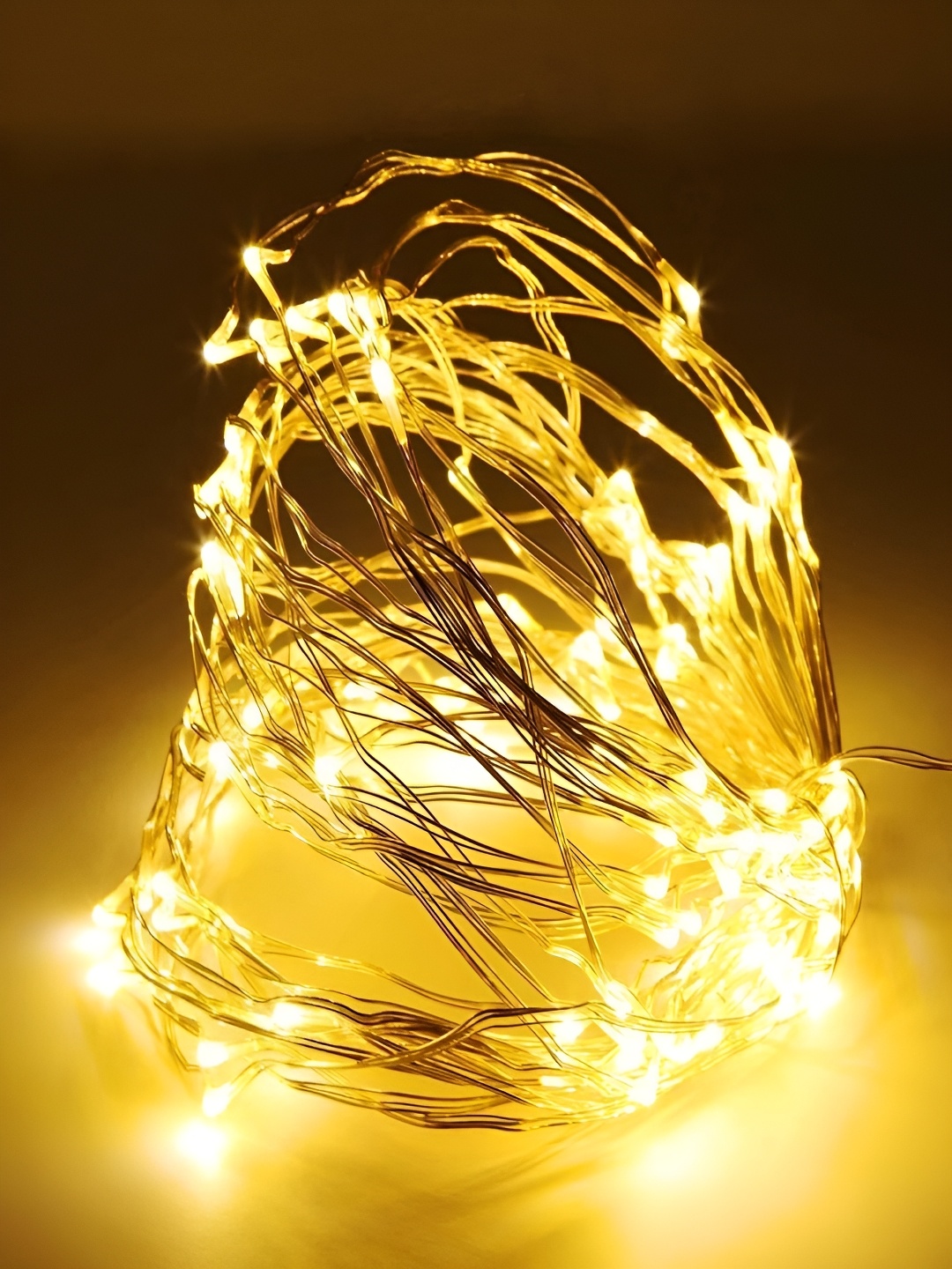 

Home Delight Yellow Rice Shape String Lights