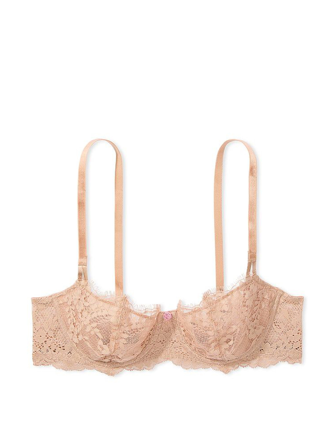 

Victoria's Secret Floral Bra Half Coverage Underwired, Beige