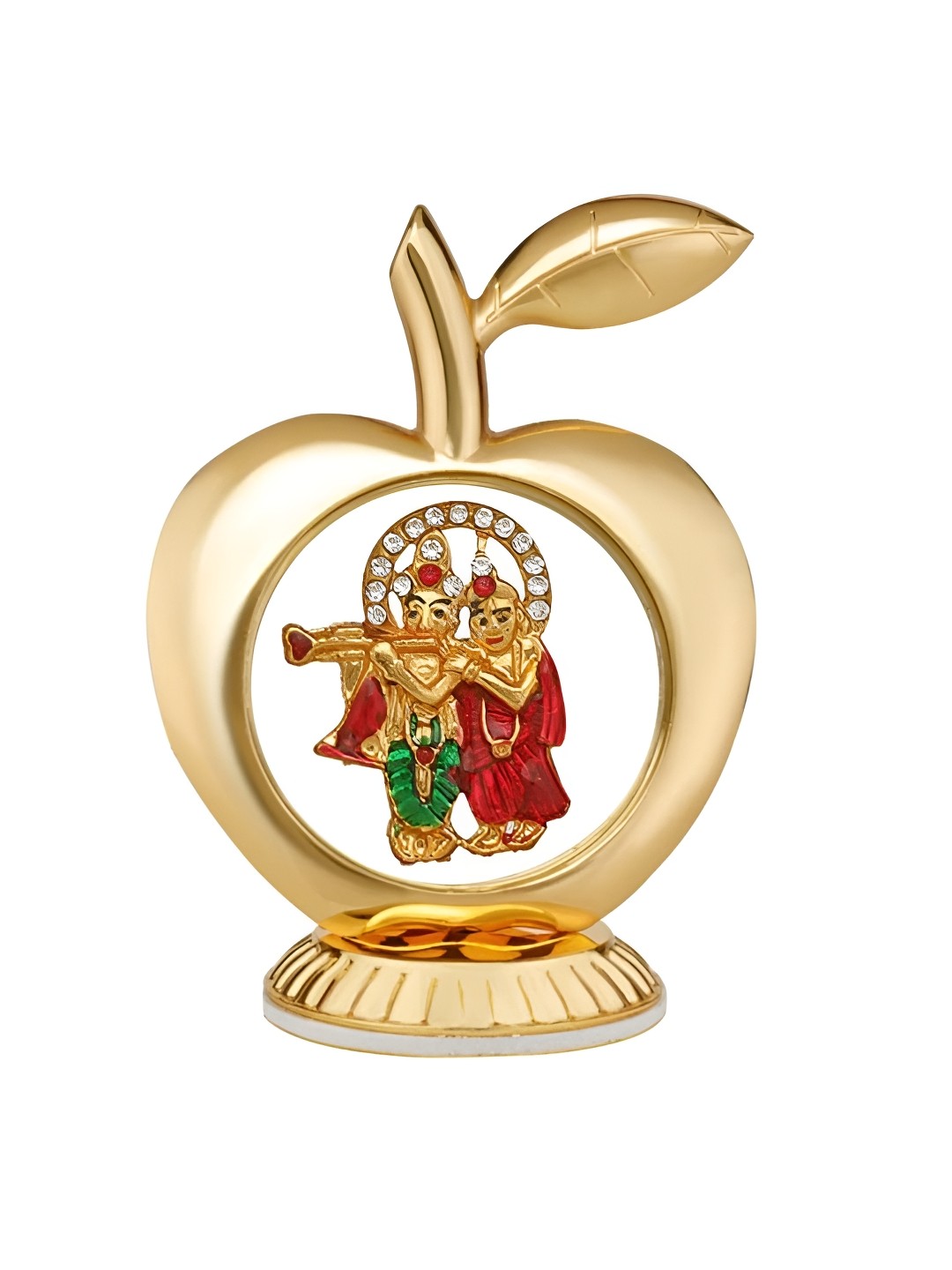 

INTERNATIONAL GIFT Gold-Toned & Red Religious Idol Showpiece