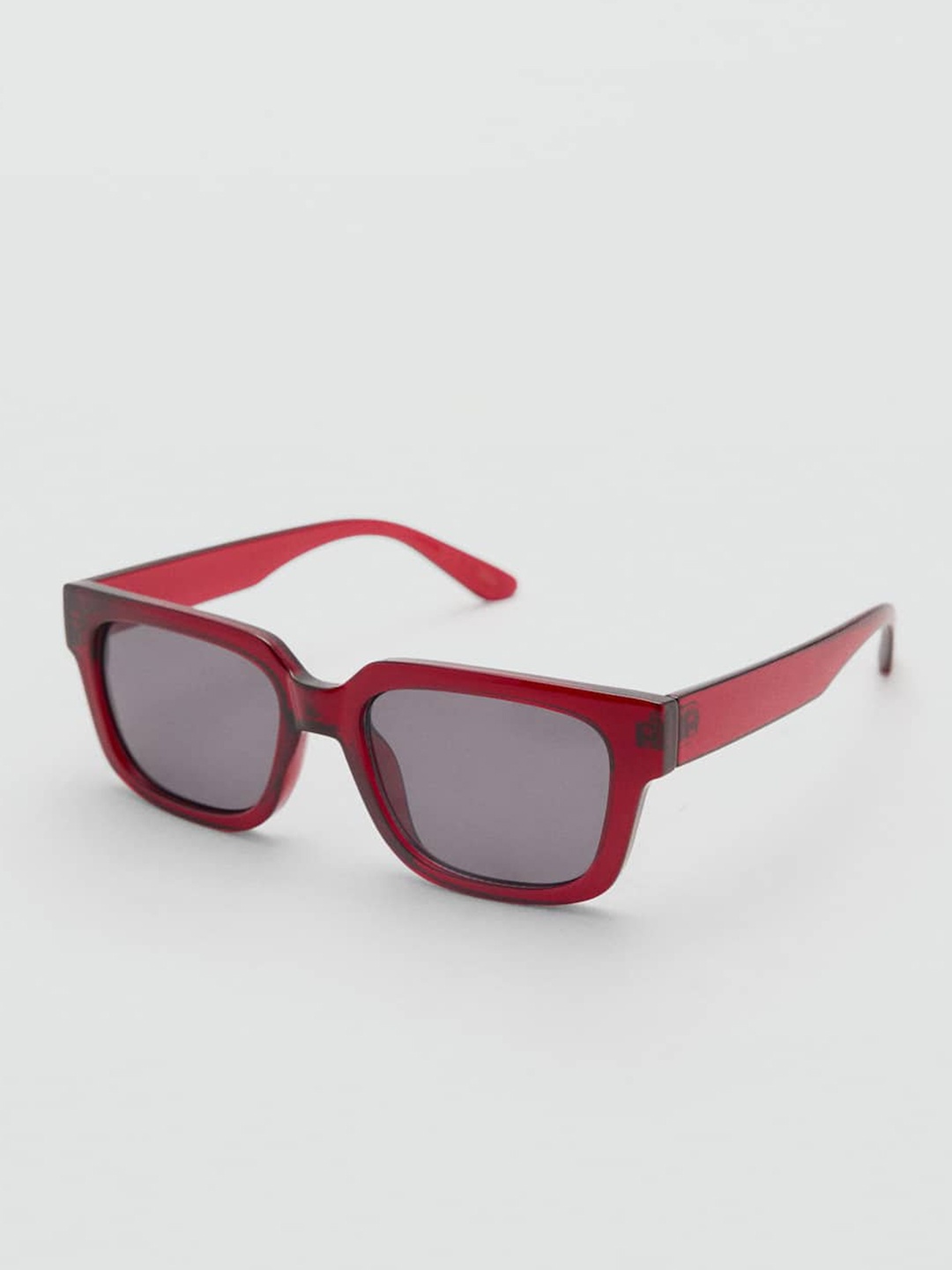 

MANGO Women Square Sunglasses with UV Protected Lens 77094434, Black