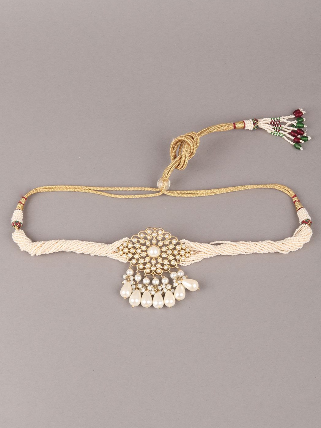 

ODETTE Beaded Choker Necklace, Gold
