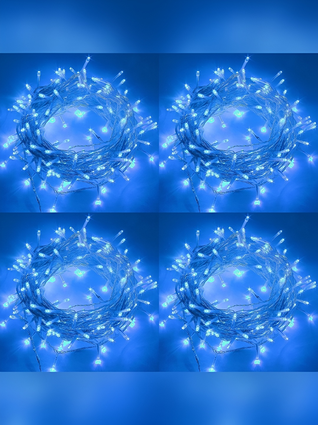 

Home Delight Blue 4 Pieces 42 LEDs Rice Shape String Lights