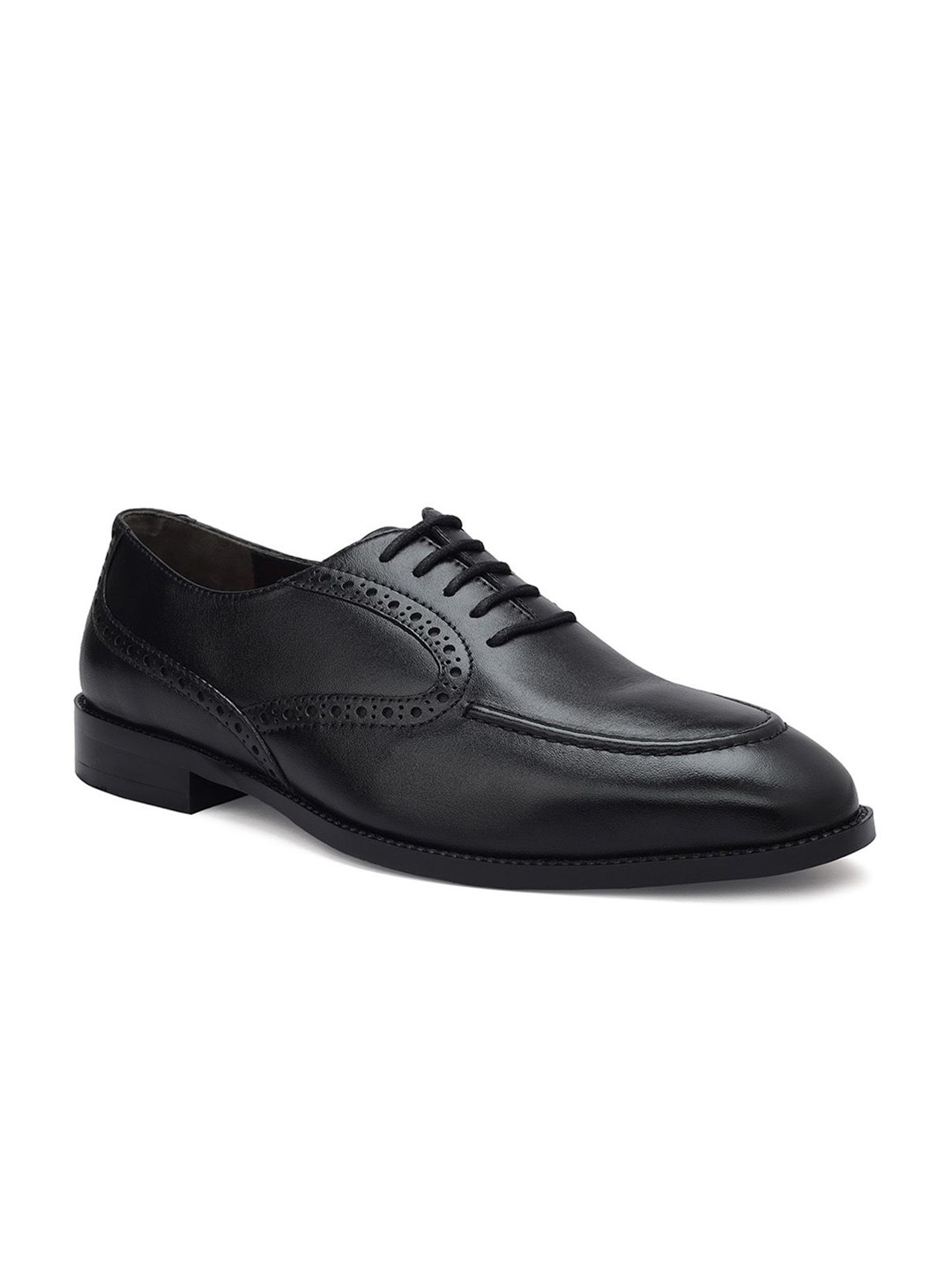 

ROSSO BRUNELLO Men Formal Lace-Ups Leather Brogues, Black