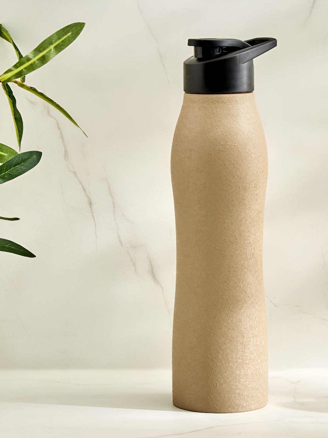 

Home Centre Corsica Fiesta Beige & Black Single Stainless Steel Solid Water Bottle 1 L