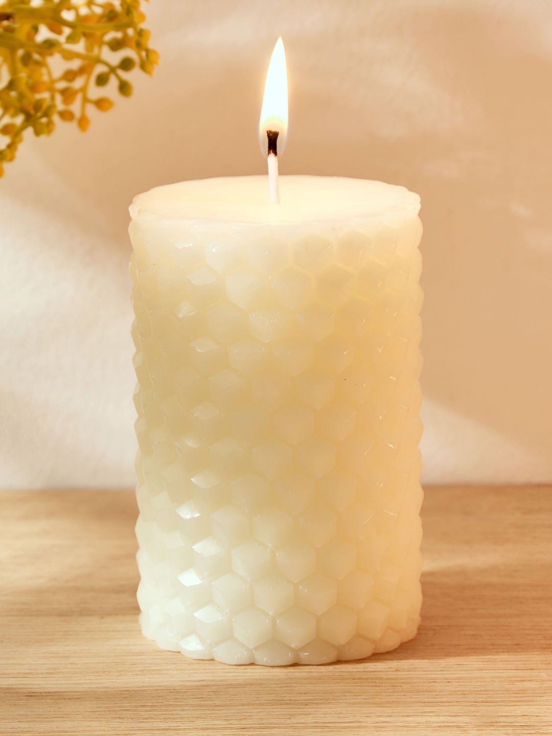 

Home Centre Off White 1 pieces Pillar Candle