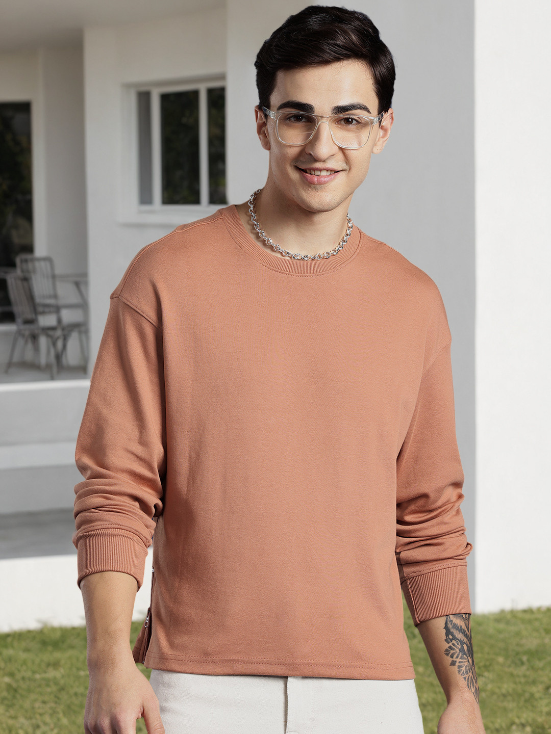 

M&H Easy Regular Fit Sweatshirt, Beige