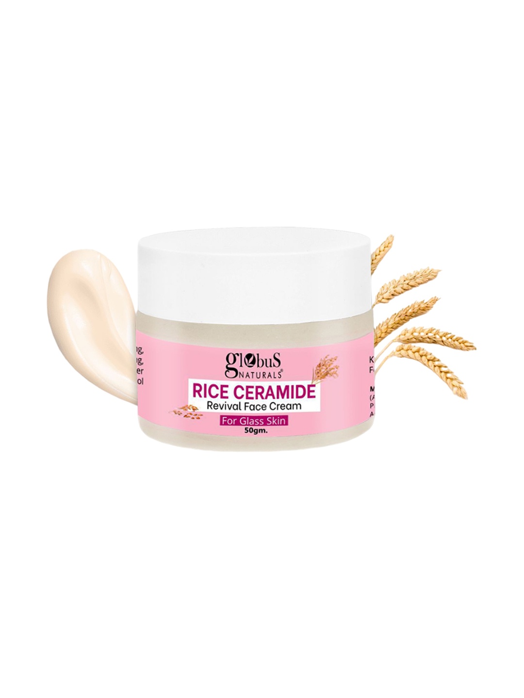 

Globus naturals Rice Ceramide Revival Face Cream -50g, White