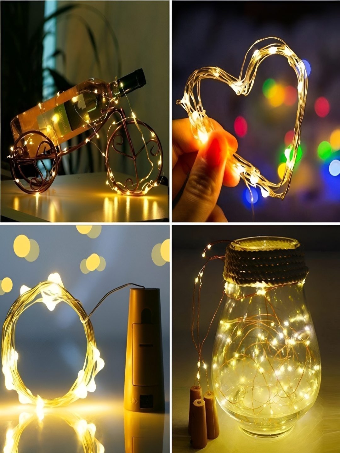 

Home Delight Yellow 4 Pieces Rice Shape String Lights