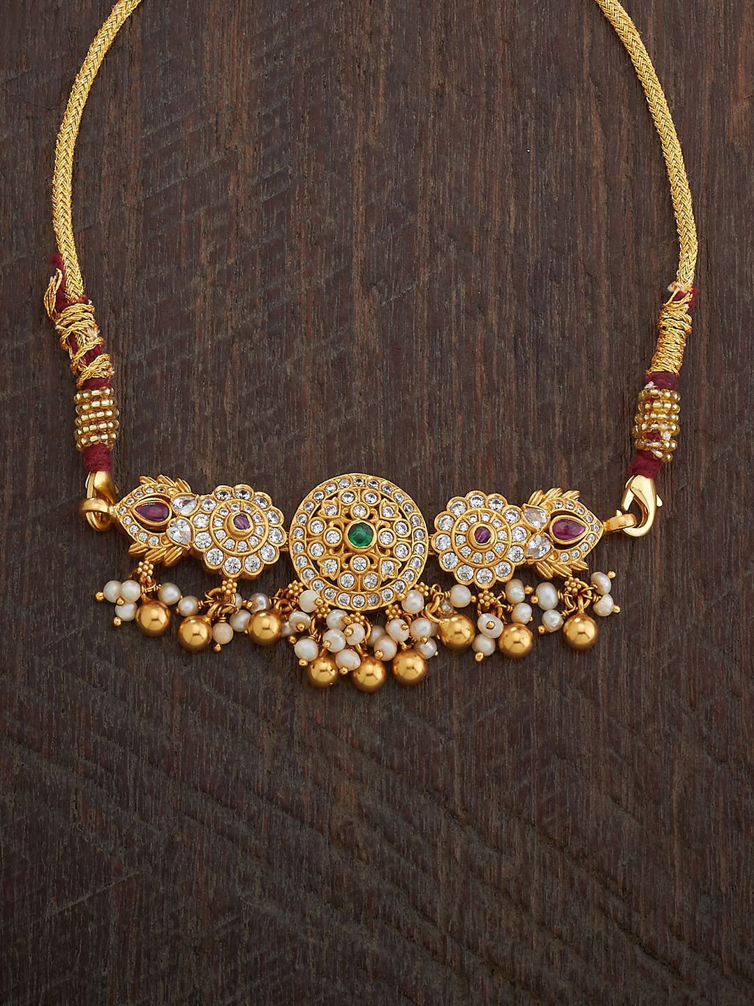 

Kushal's Fashion Jewellery Silver Gold Plated Armlet Bracelet
