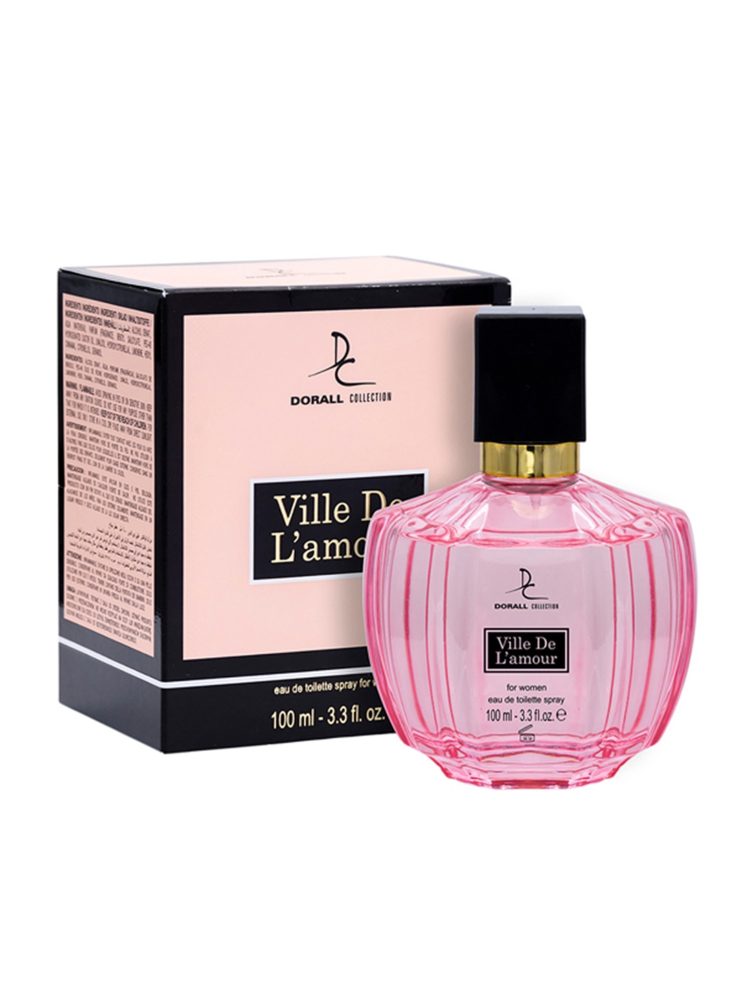 

Dorall Collection Women Vile De L'Amour Long Lasting Eau de Toilette - 100ml, Pink