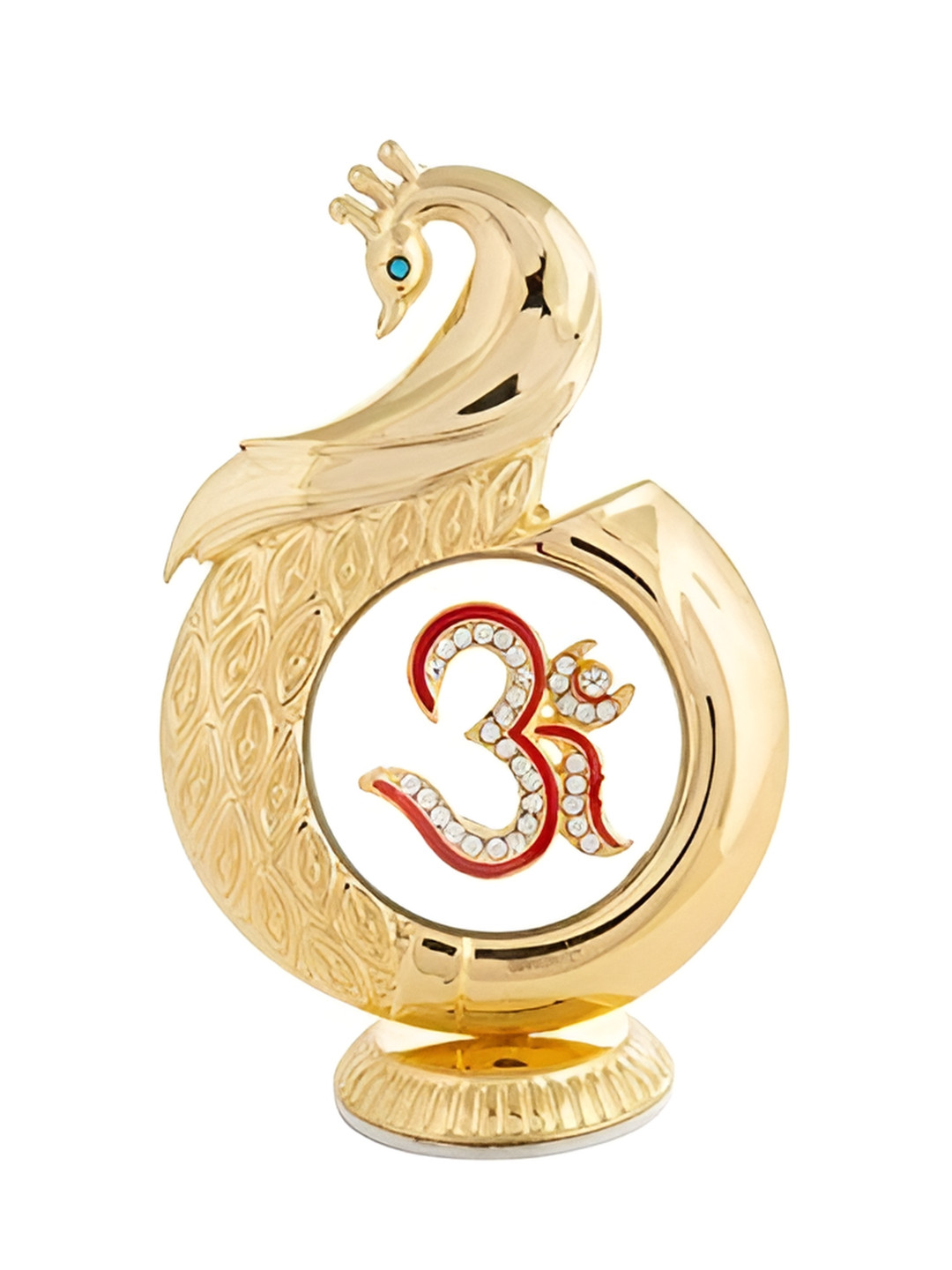 

INTERNATIONAL GIFT Gold-Toned & Red Religious Idol Showpiece