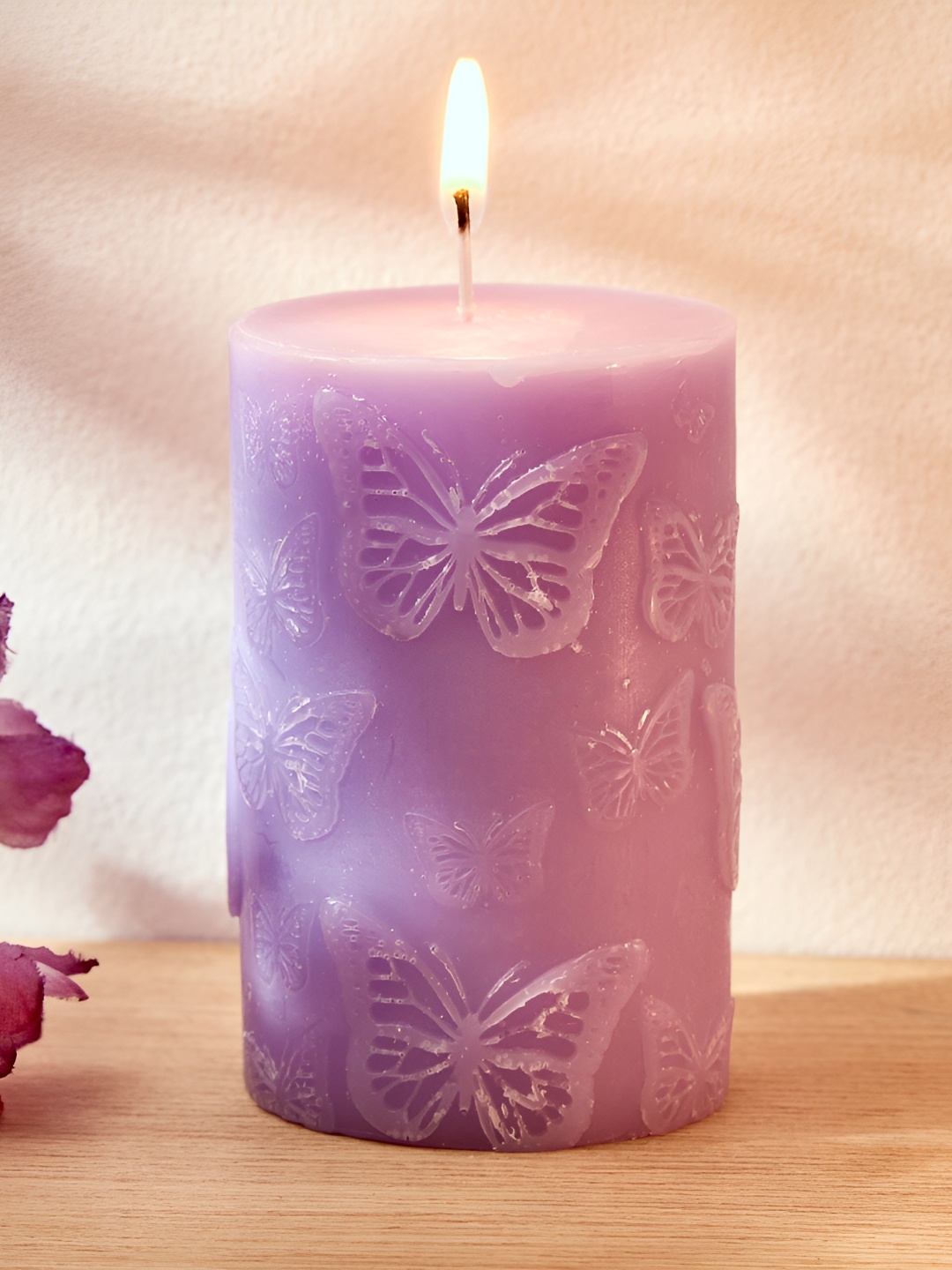 

Home Centre Purple 1 pieces Pillar Candle