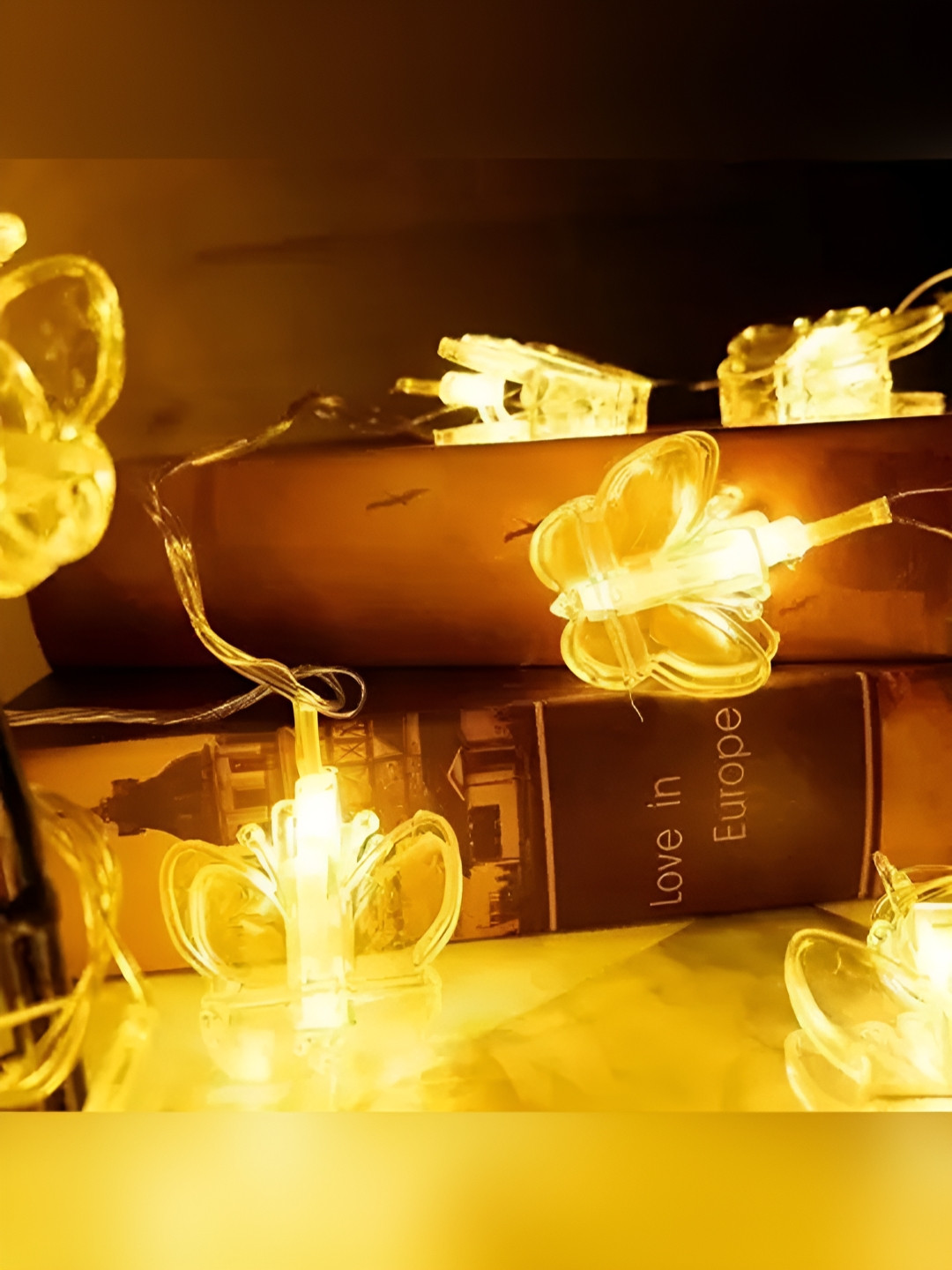 

Home Delight Yellow Butterfly Shape String Lights