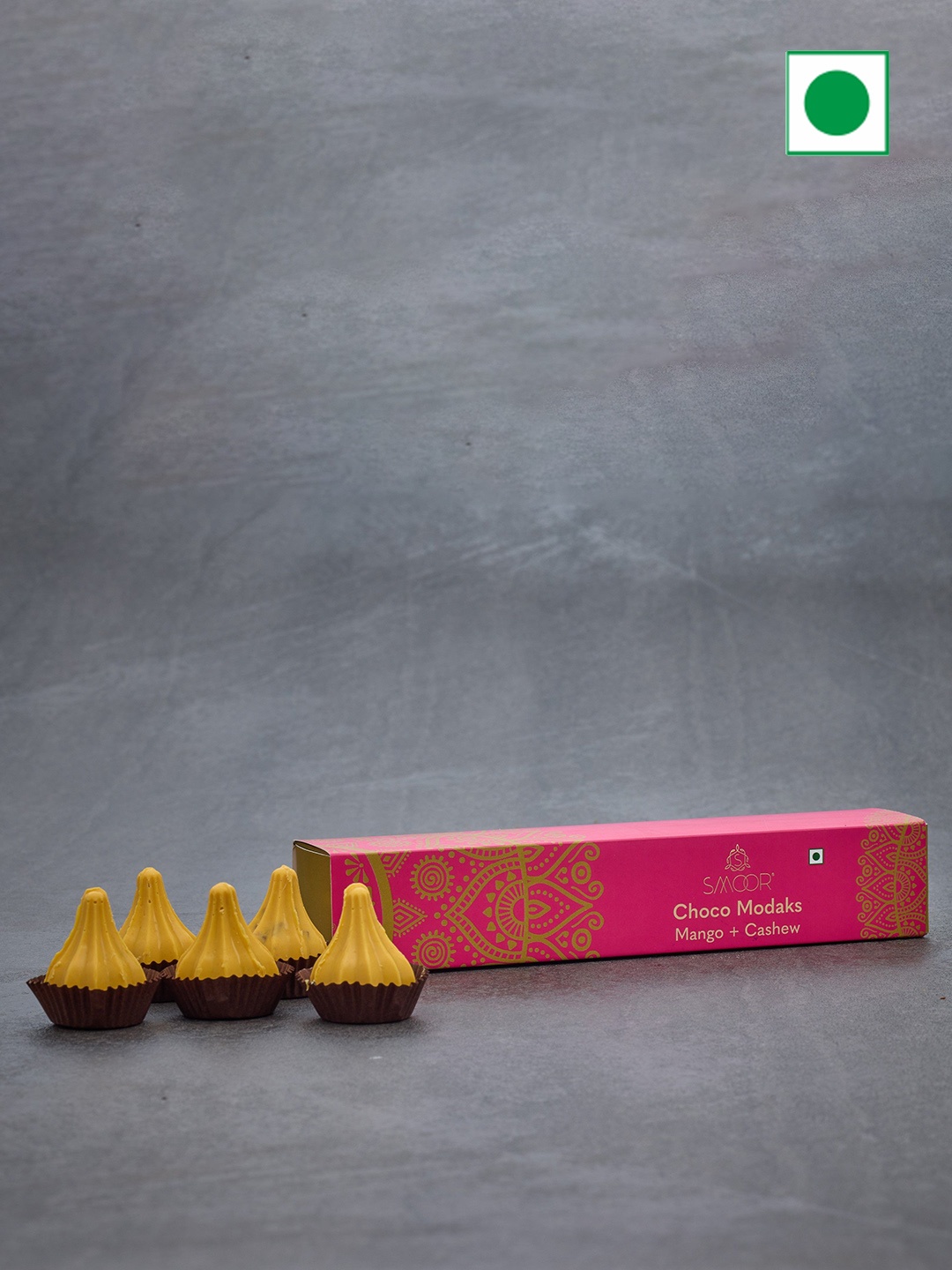

SMOOR Artisanal Choco Modaks, Pink