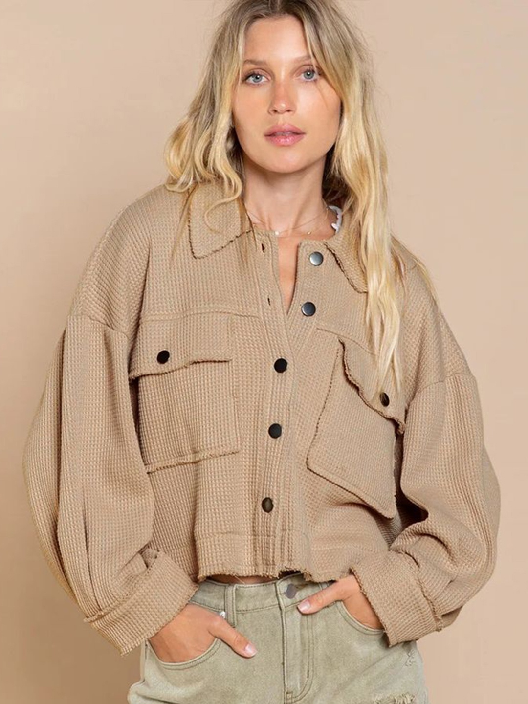 

StyleCast Women Lightweight Outdoor Tailored Jacket, Khaki