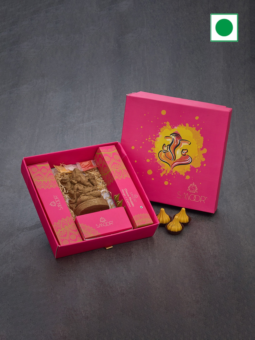 

SMOOR Lord Ganesha Chocolate Gifts, Pink