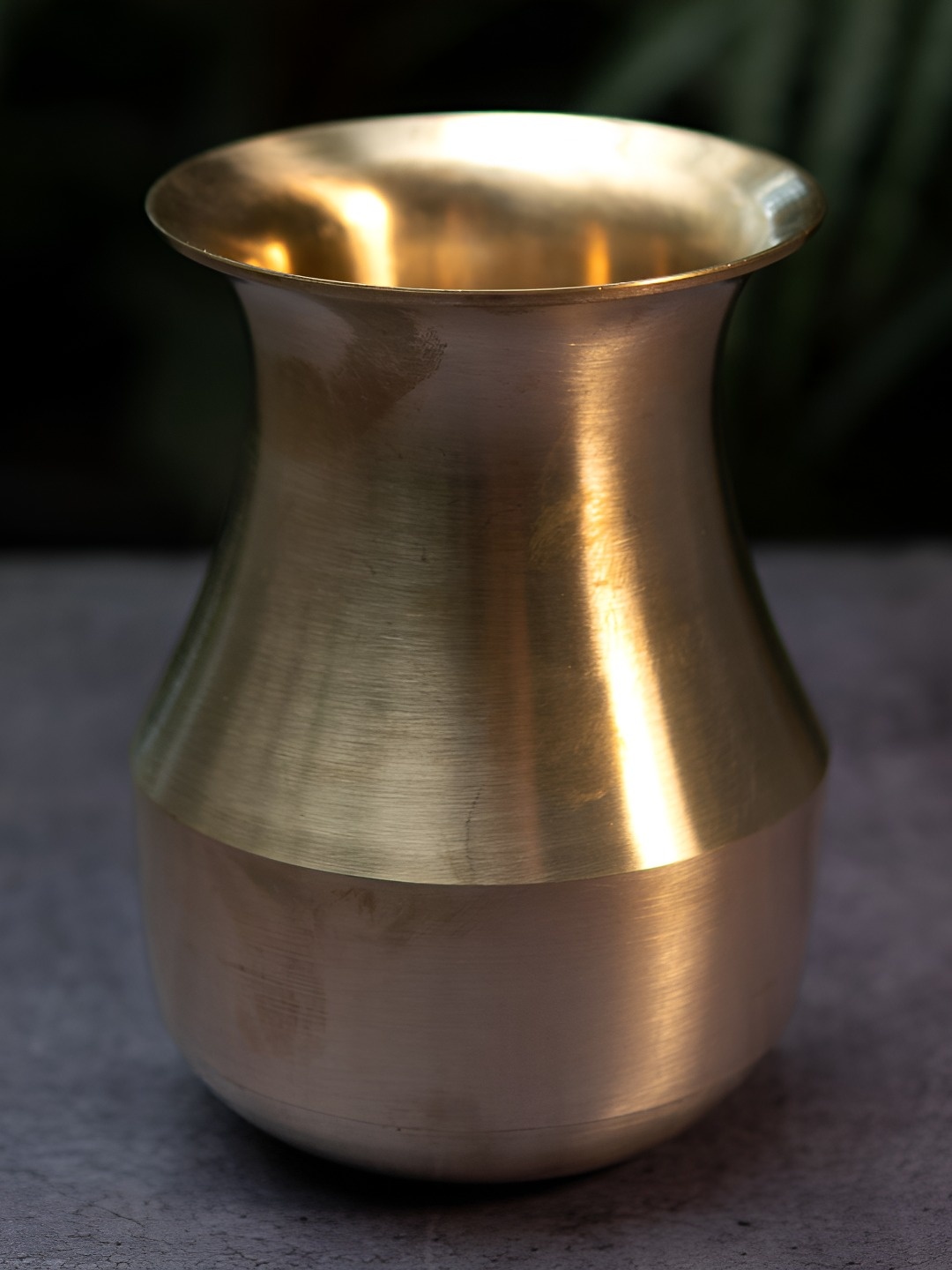 

Ambi Home Gold Toned Traditional Pure Kansa Parsi Lota 450ml